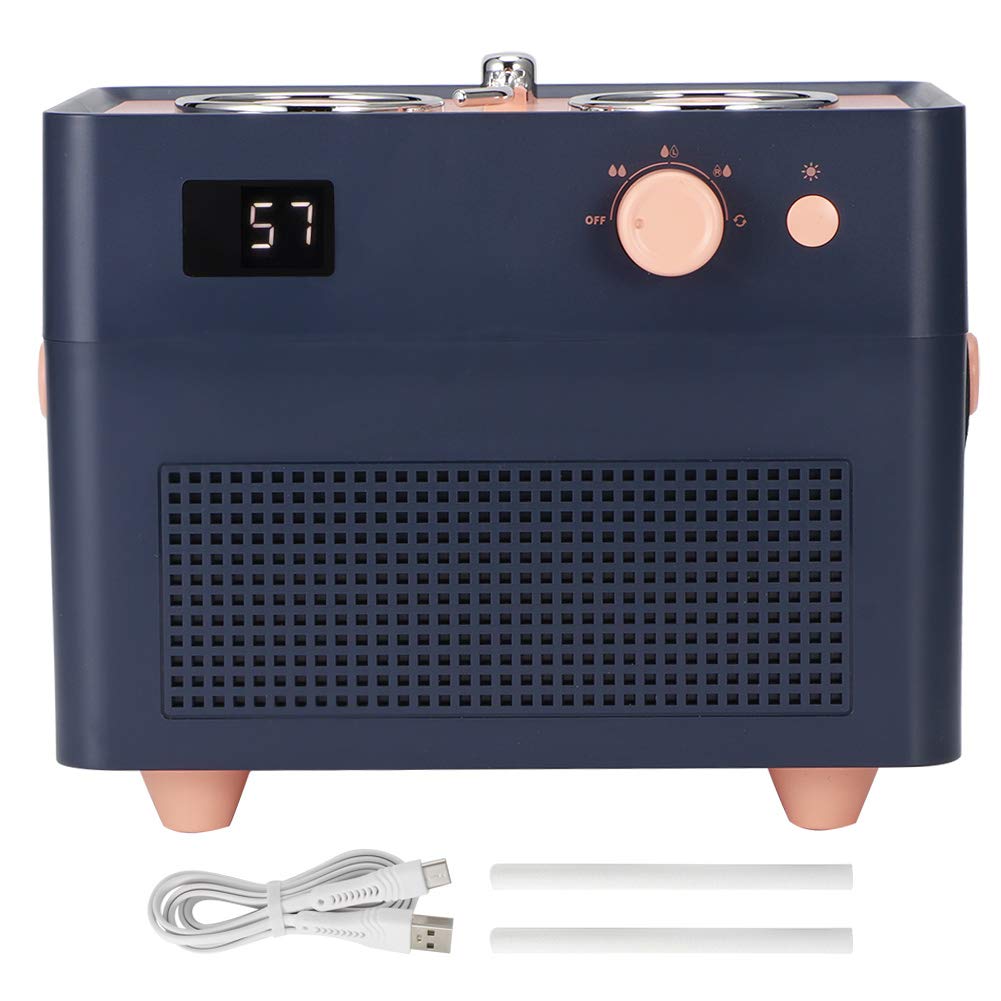 Mini Diffuser & Retro Air Humidifier with Digital Display - White/Blue/Green | Essential Oil Diffuser for Home, Bedroom, Living Room | Perfect for Aromatherapy, Relaxation & Better Sleep