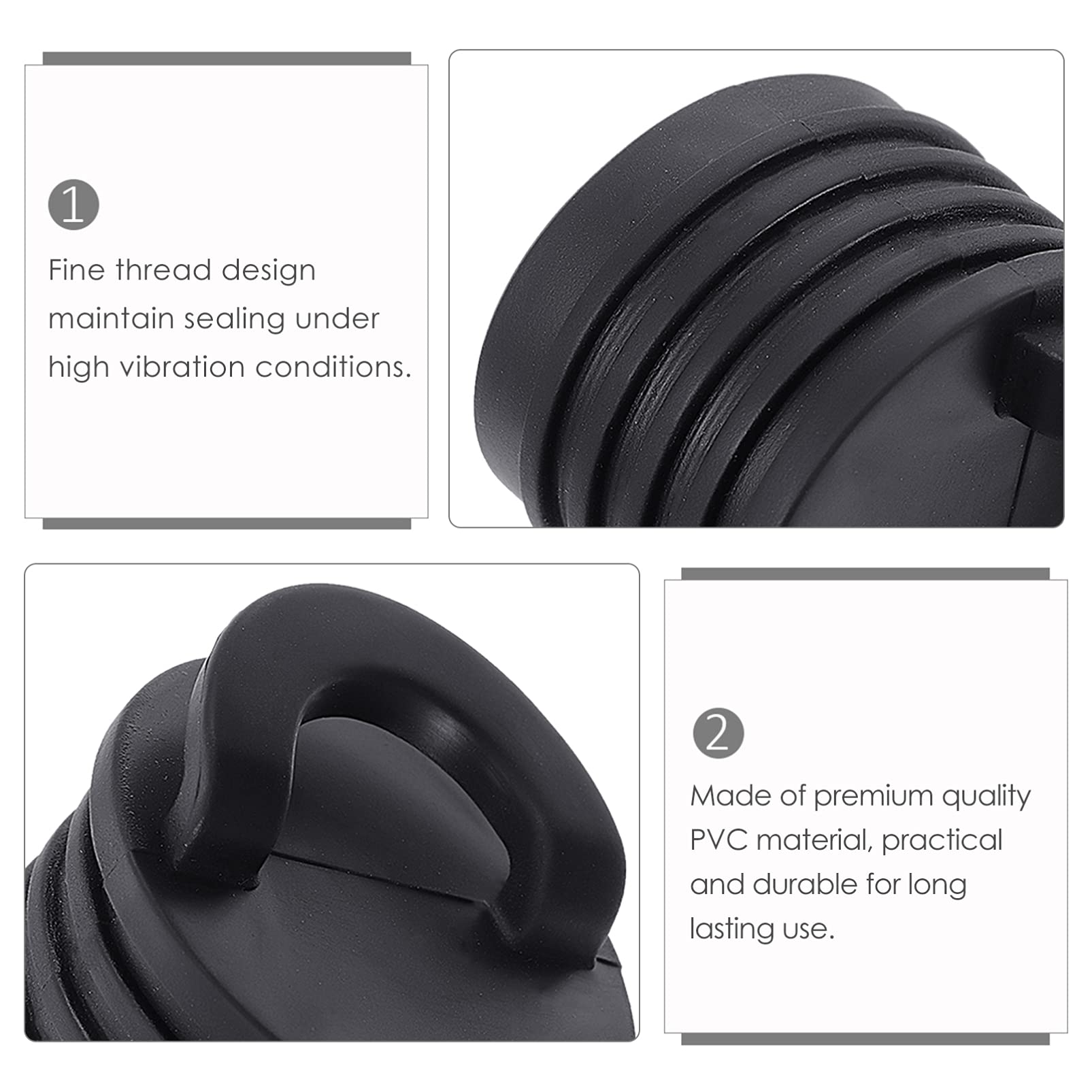 **BESPORTBLE Universal Kayak Scupper Plug - Plastic Drain Plug for Canoe, Boat & Marine Accessories - Waterproof Hole Stopper for Kayaks, Canoes & Small Boats - Perfect for Fishing, Camping & Water Sports**