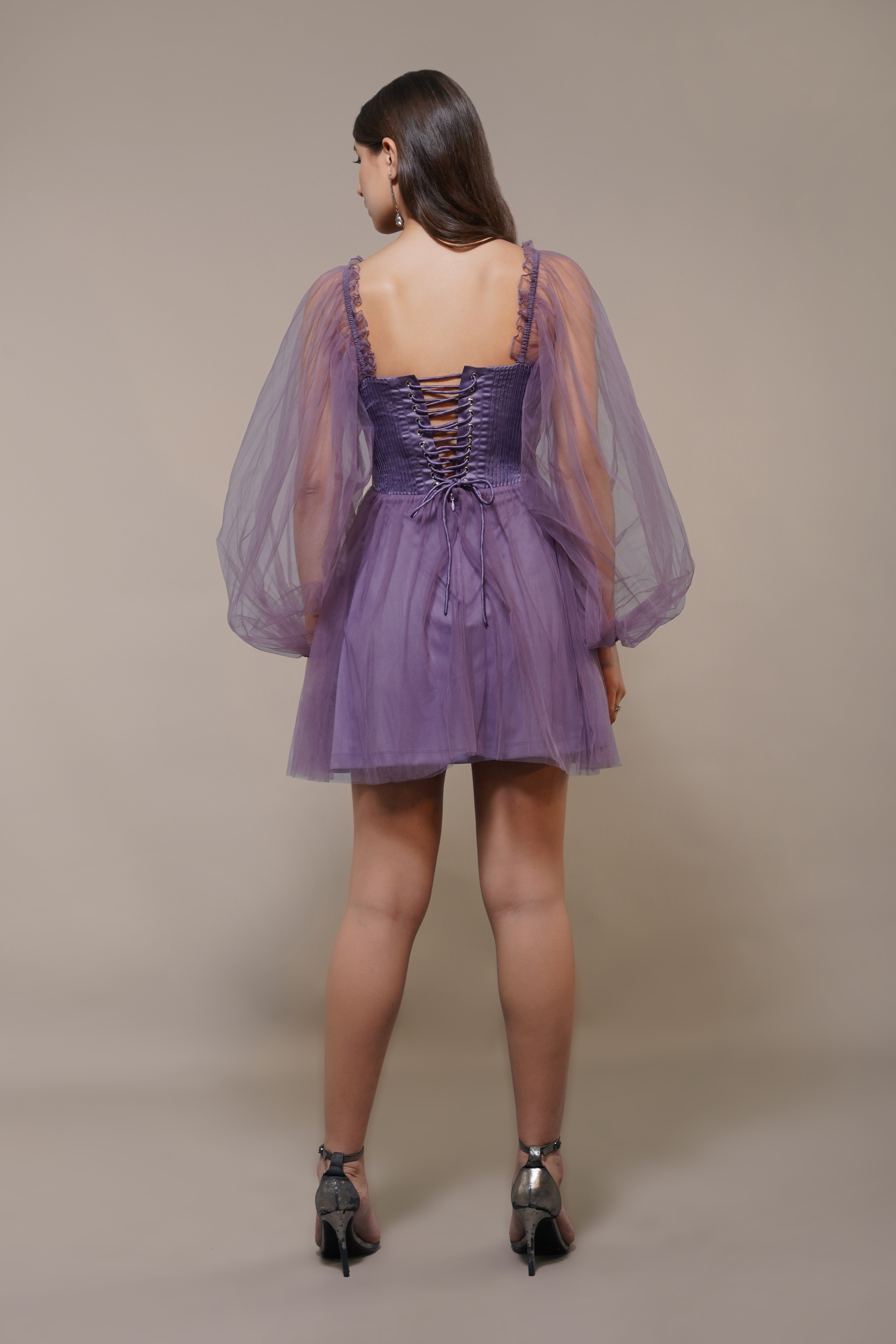 Tara Mini Dress in Lilac - Flowy Summer Dress for Women | Perfect for Beach, Party & Date Night Outfits