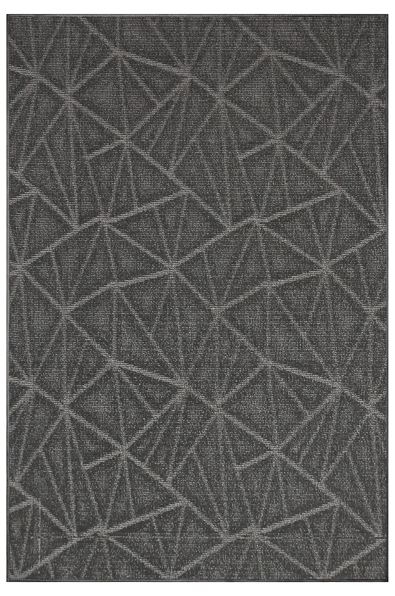 Custom Size Gray 7' x 20' Indoor Outdoor Area Rugs - Soft Ambient Carpet for Patio, Deck, Living Room & Bedroom