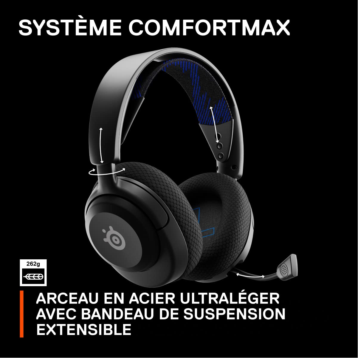 SteelSeries Arctis Nova 4P Wireless Gaming Headset - 360° Spatial Sound, 2.4GHz High-Speed Wireless, 36-Hour Battery, USB-C, Gen 2 Mic - Compatible with PlayStation, PC, PSVR 2 & Switch - Perfect for Competitive Gaming & Immersive VR Experiences