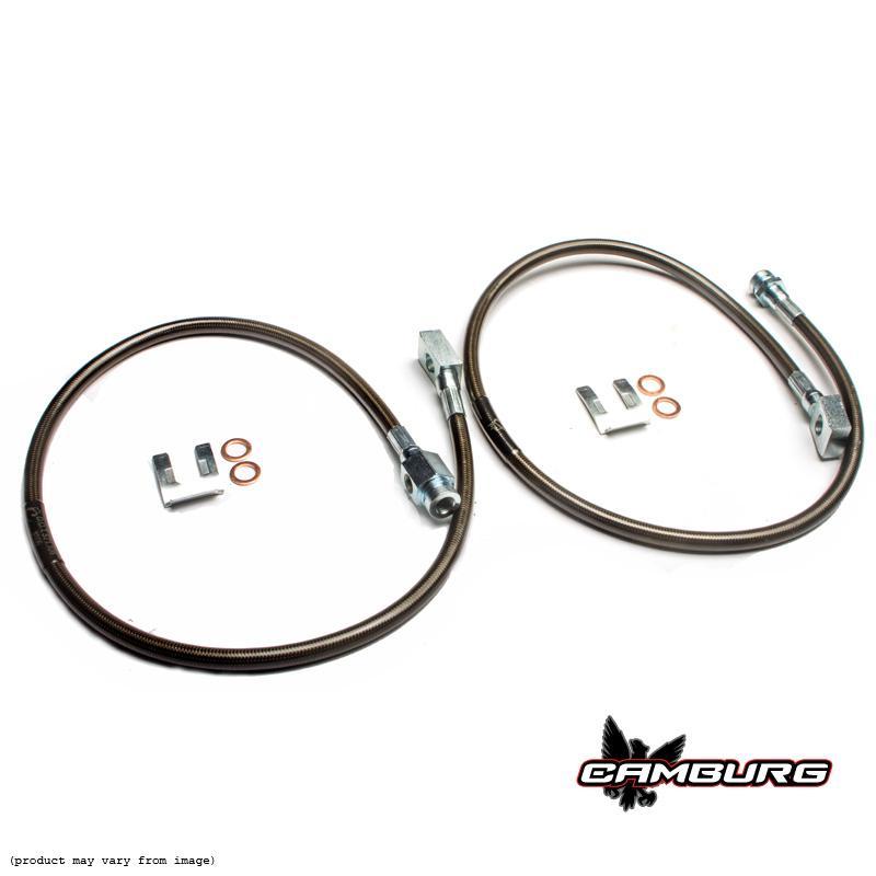 86-96 Ford F150 & Bronco Extended Front Brake Lines - Heavy Duty Off-Road Upgrade for Lifted Trucks & 4x4 Adventures