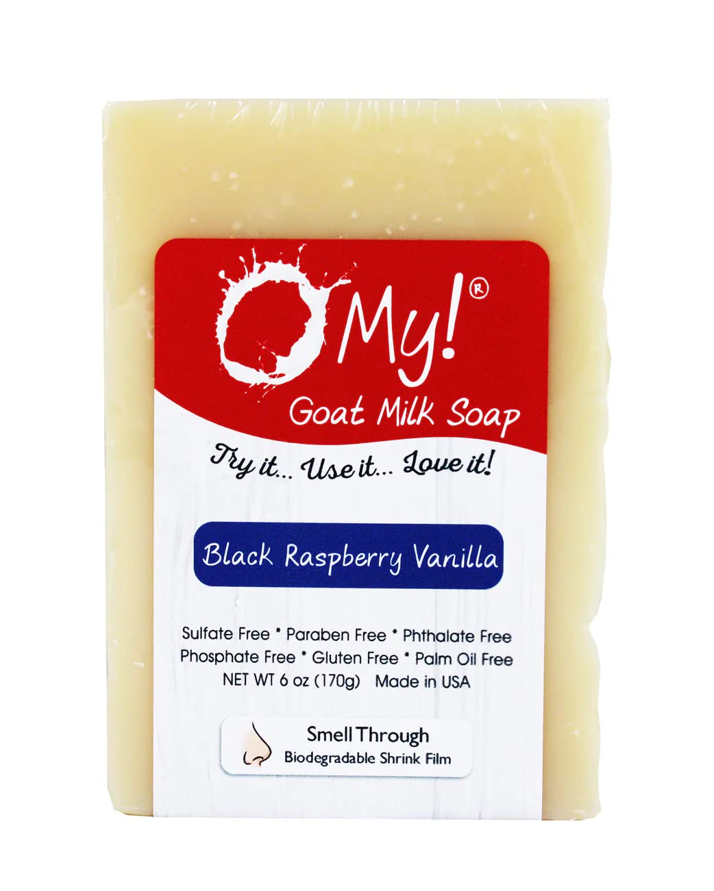 Organic Goat Milk Soap Bar 6oz - Natural Moisturizing & Nourishing Skin Care - Handmade in USA with Farm Fresh Goat Milk - Paraben Free, Sulfate Free, Cruelty Free - Perfect for Dry, Sensitive Skin & Daily Body Cleansing