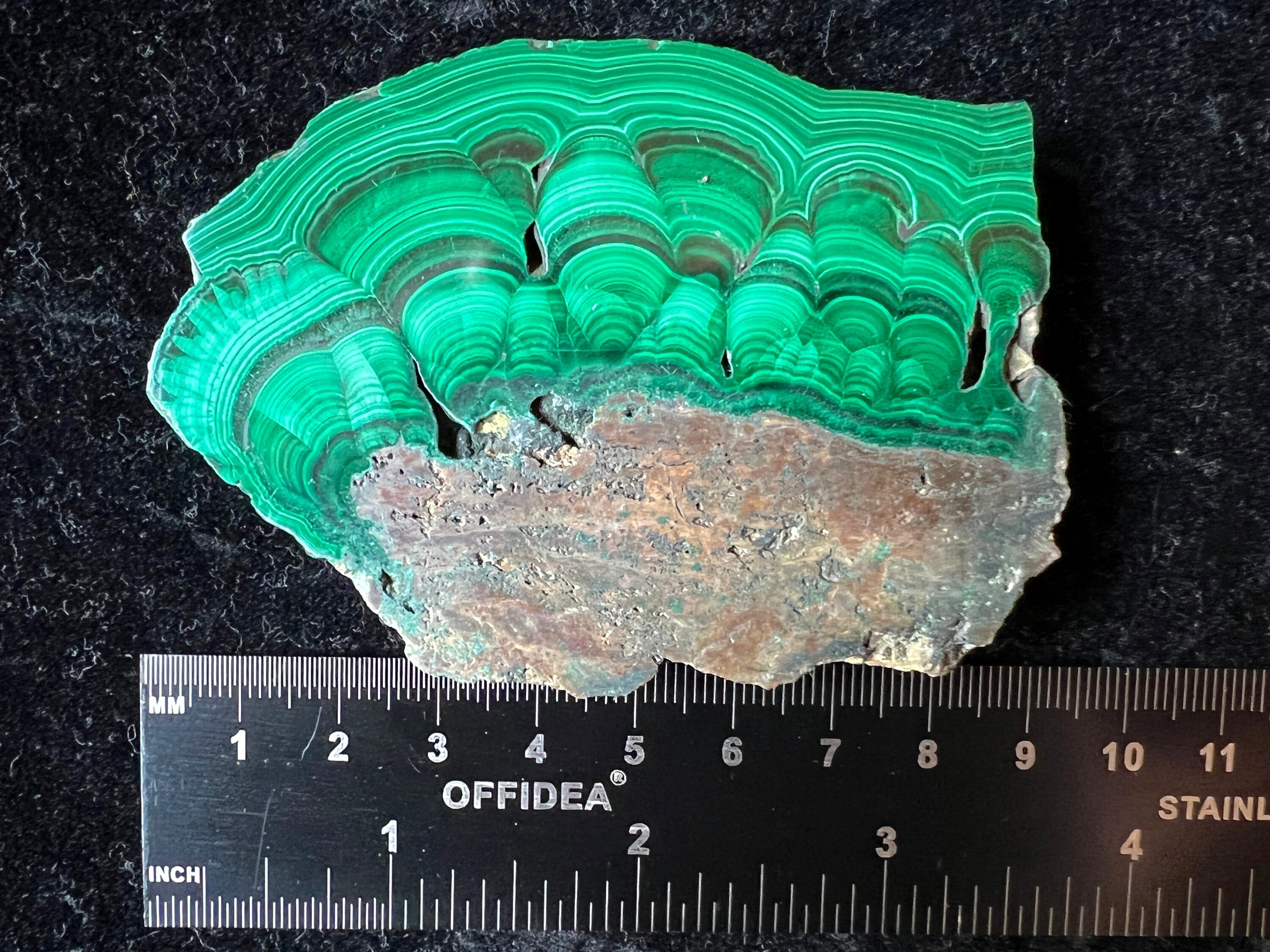 Natural Malachite Crystal Slab - Premium Green Malachite Stone for Jewelry Making, Unique Spiritual Gift, Home Decor & Healing Crystal - Perfect for Meditation, Energy Work & Feng Shui Decor