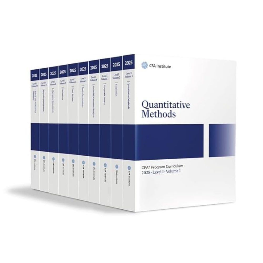 2025 CFA Program Curriculum Level I Box Set - Complete Study Materials for CFA Exam Prep - Ideal for Finance Students & Professionals