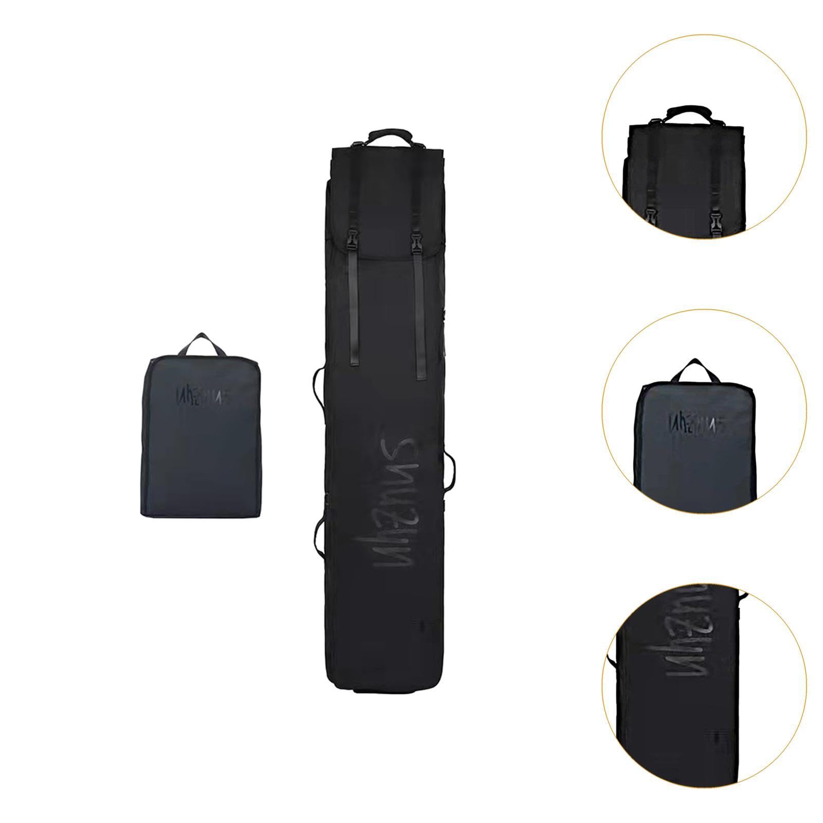 Premium Ski and Snowboard Travel Bag Combo - Waterproof Wheeled Ski Carrier with Boot Storage for Easy Transport - Perfect for Air Travel, Mountain Trips & Snow Sports Gear Protection