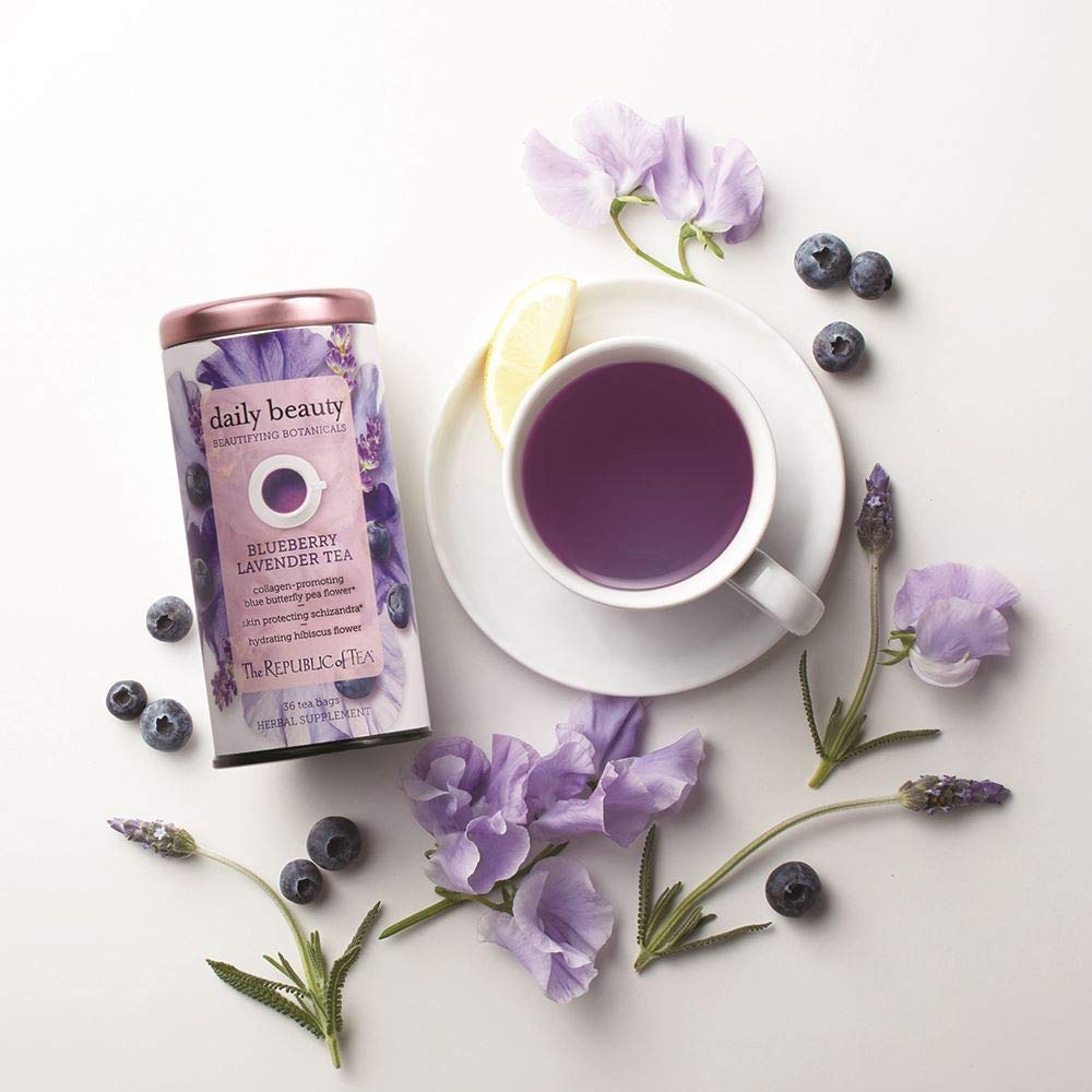The Republic of Tea Beautifying Botanicals® Daily Beauty Herbal Tea - 250 Tea Bags for Glowing Skin & Wellness | Perfect for Morning Routine & Self-Care Moments