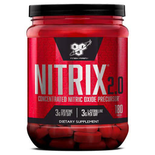 BSN Nitrix 180 Caps - Premium Nitric Oxide Booster for Muscle Growth & Performance - Pre-Workout Supplement for Gym, Bodybuilding & Athletic Training