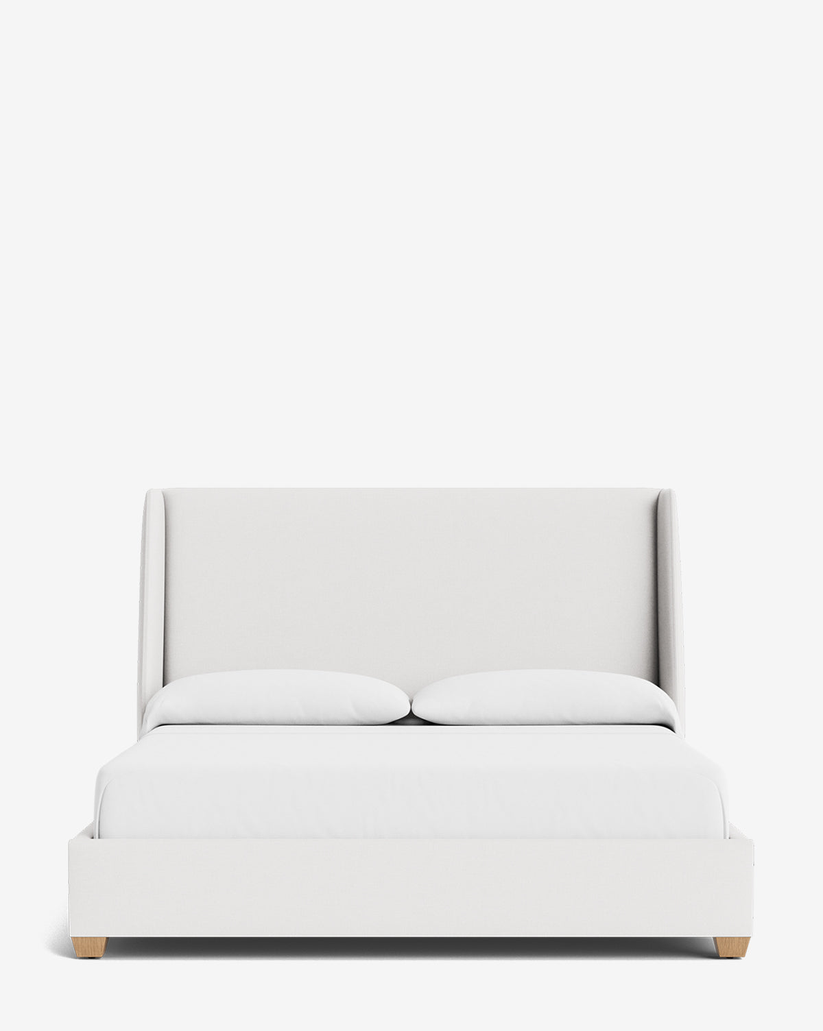 Walt Bed Tall Headboard - Queen Size Upholstered Bed Frame with Adjustable Height - Perfect for Modern Bedroom Decor & Small Spaces