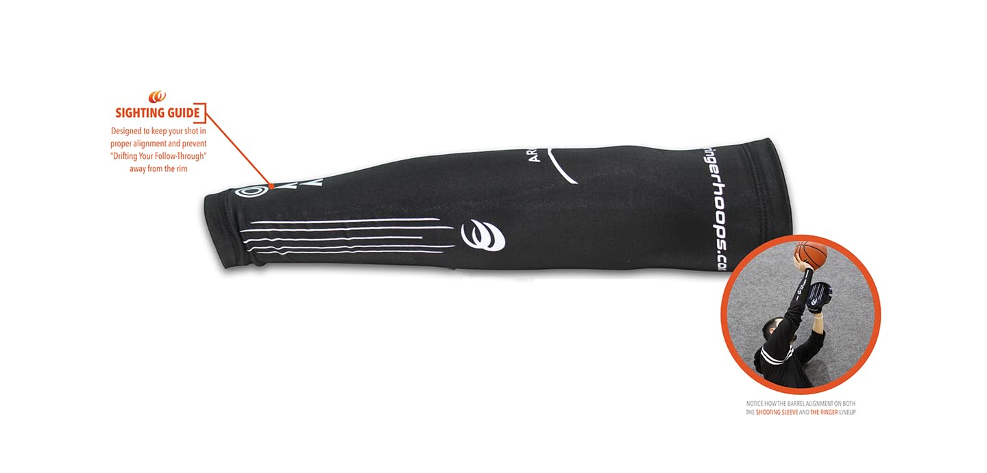 Spot-On Basketball Training Sleeve - Bilateral Arm Support for Improved Shot Alignment & Strength - Perfect for Shooting Practice & Game Performance