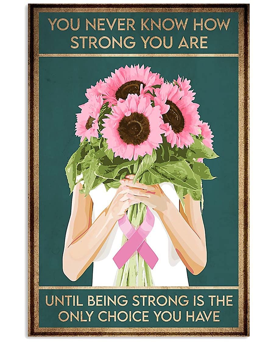 1000-Piece Breast Cancer Awareness Jigsaw Puzzle - Strong is The Only Choice - Educational Puzzle Game for Adults & Kids - Perfect Gift for Family Game Night & Cancer Awareness Events