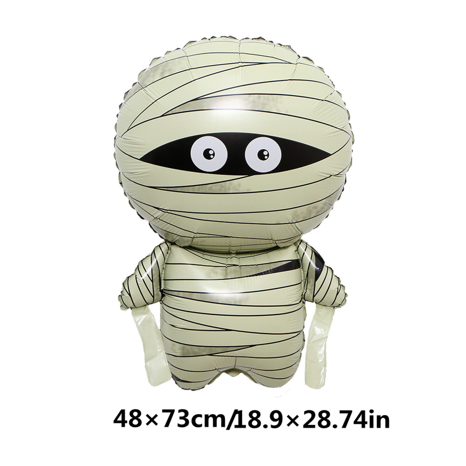 Large Halloween Mylar Foil Balloons - 2PCS Mummy Balloons for Halloween Party Decorations | Spooky Home Decor, Party Supplies & Photo Backdrop