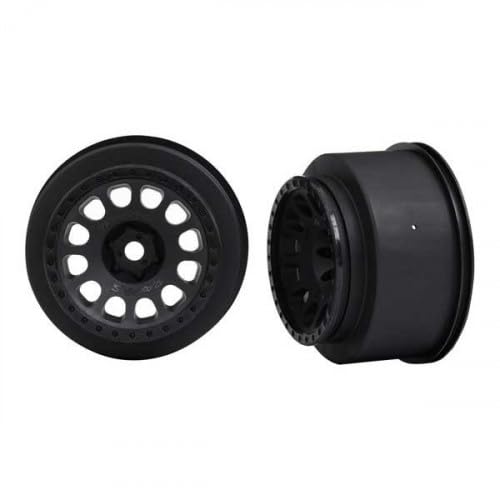 Traxxas 7874 XRT Race Wheels - Black (Left & Right Pair) for RC Trucks & Off-Road Racing - Durable All-Terrain Performance for Competition & Backyard Bashing