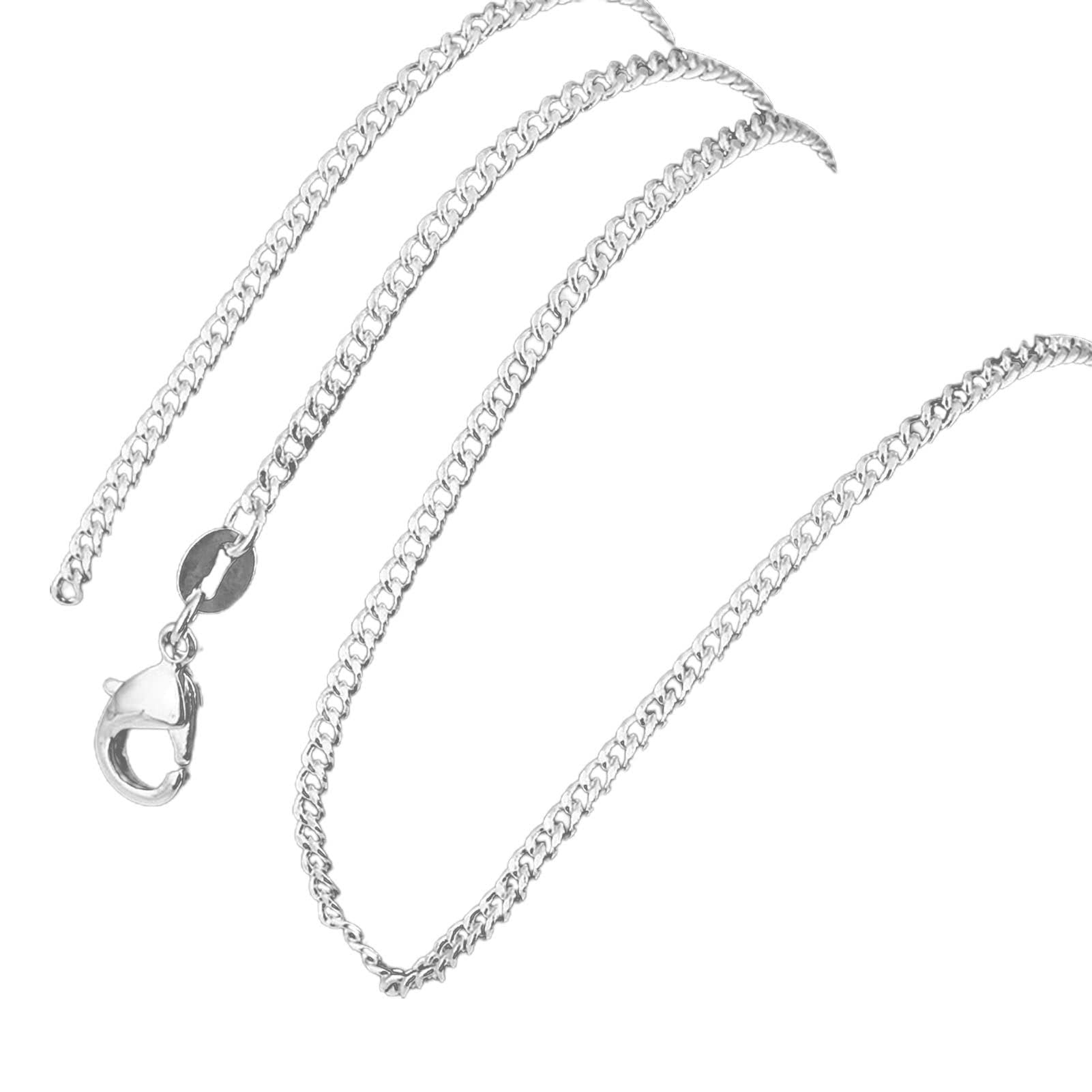 Stylish Hip Hop Silver Chain Necklace for Women & Men - Thick Copper Long Unisex Jewelry Accessory - Perfect for Streetwear, Parties & Gifts