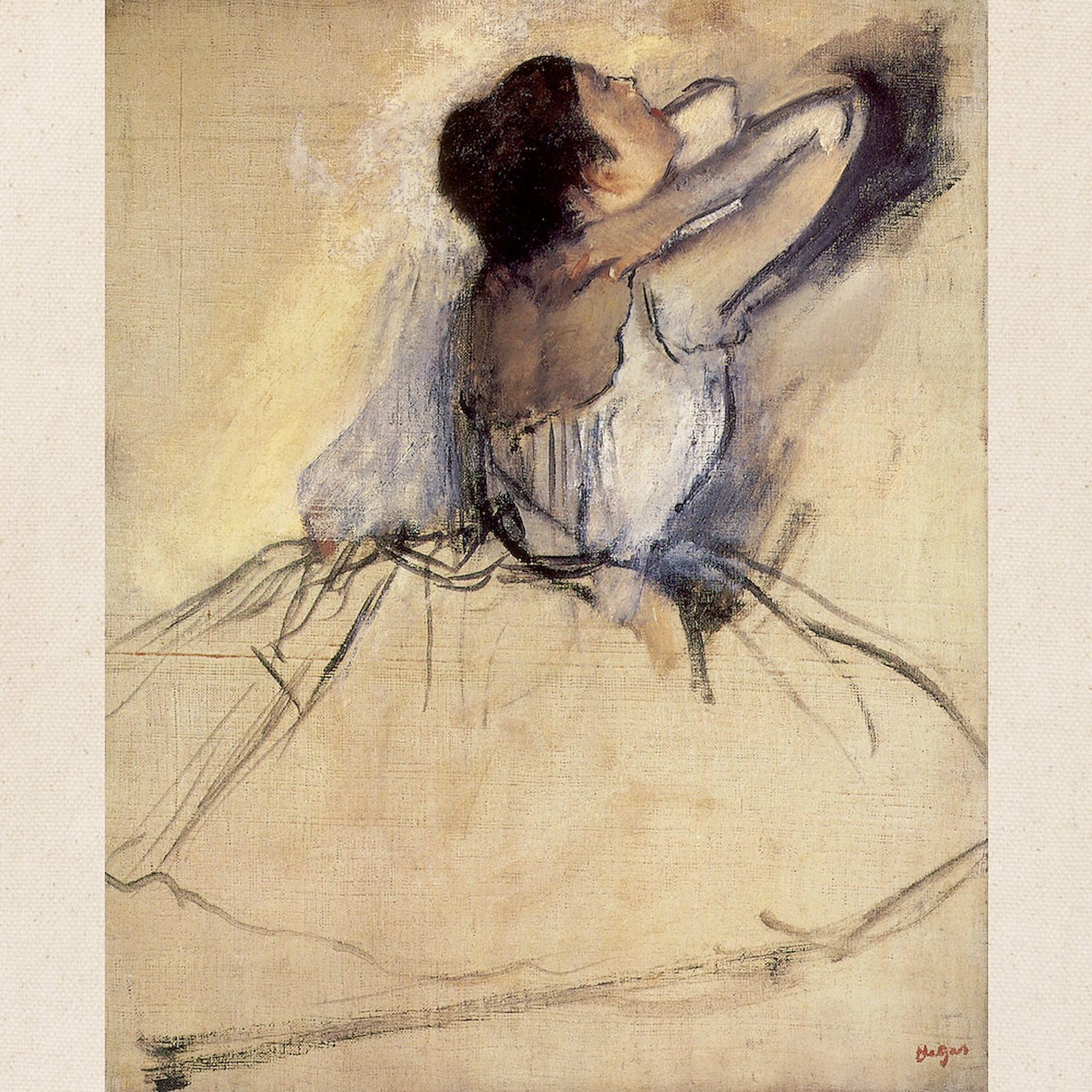 Edgar Degas The Dancer Canvas Tote Bag - Natural Reusable Shopping Bag for Groceries, Beach & Work | Eco-Friendly Cotton Tote