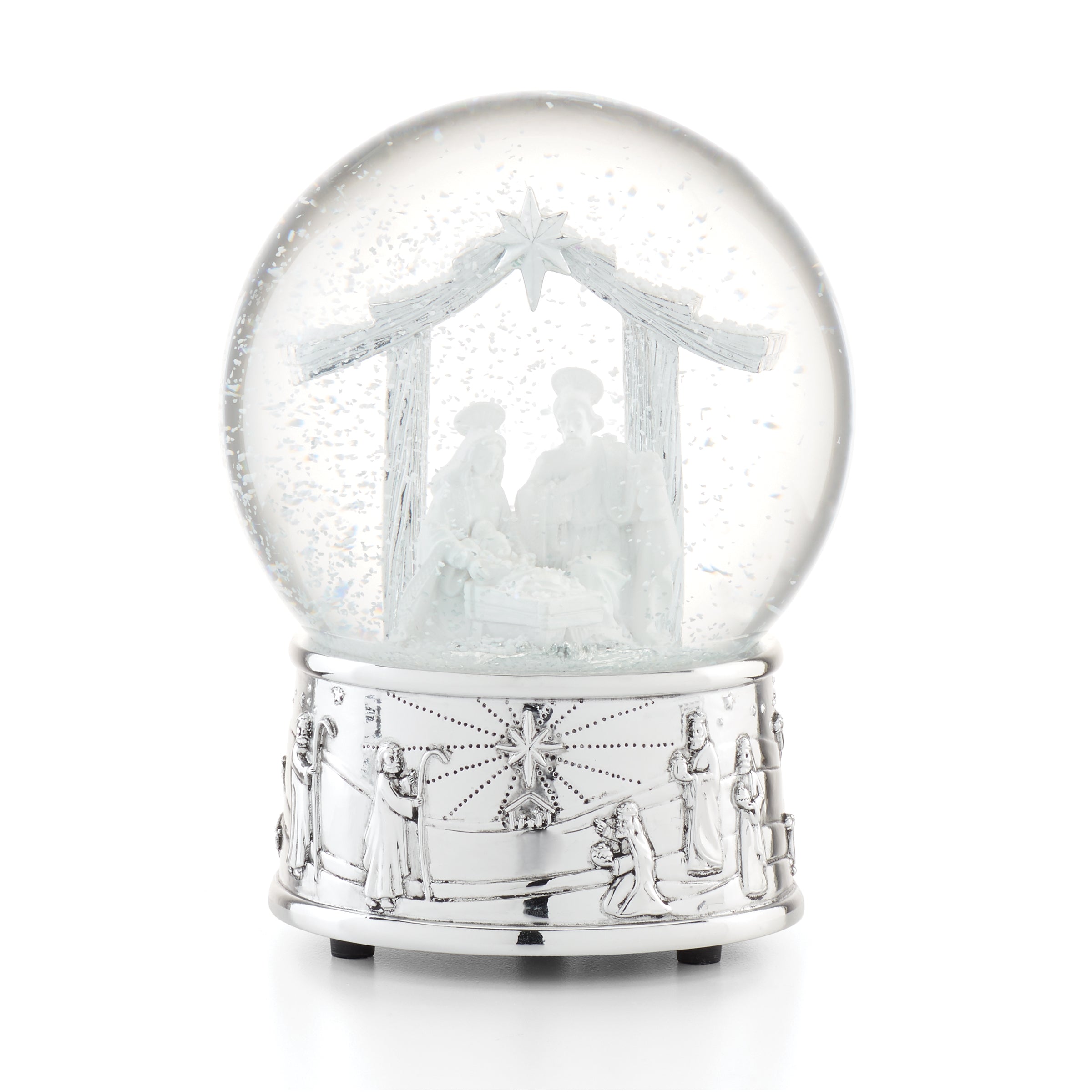 Nativity Musical Snow Globe - Christmas Nativity Scene with Music & Snowfall - Perfect for Holiday Decor, Gifts & Collectibles
