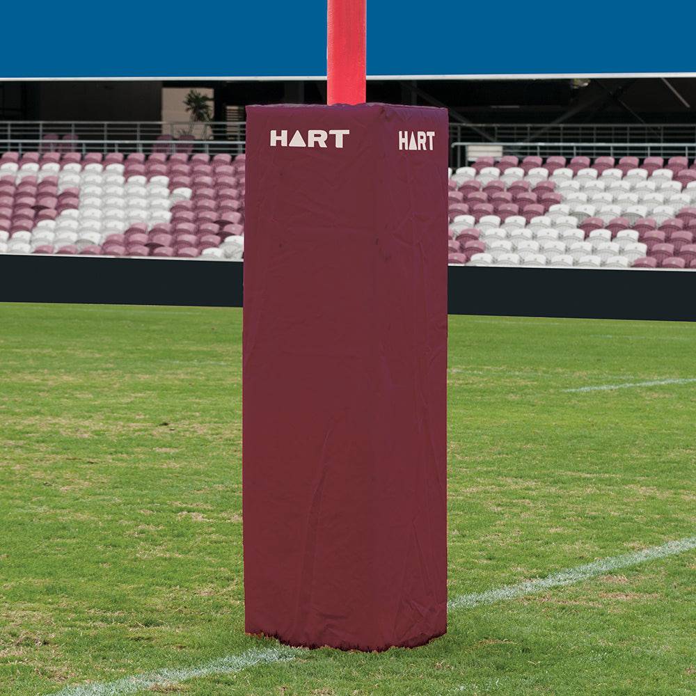 HART Square Rugby Post Pads - 50cm (Set of 4) - High-Density Foam Padding for Rugby Goal Posts - Perfect for Training, Matches & Field Safety