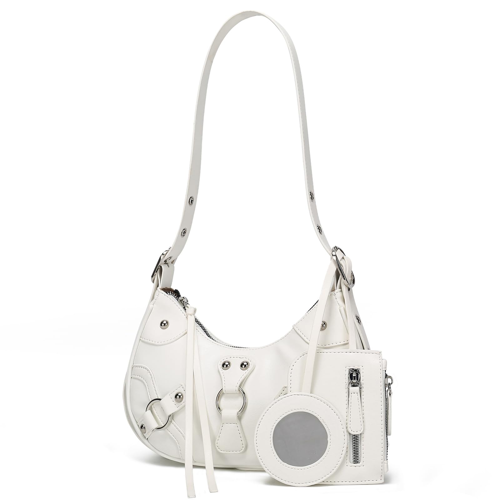 CATMICOO Y2K Shoulder Bag - Cute 90s Punk Underarm Purse for Women | Vintage Aesthetic Crossbody Bag | Perfect for Concerts, Raves & Streetwear Fashion