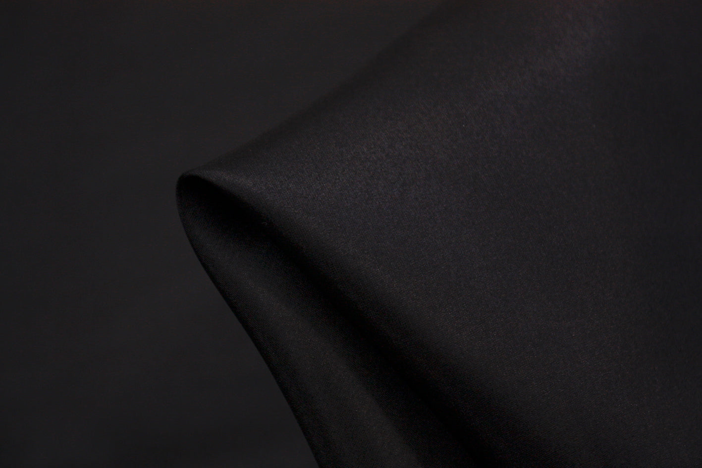 Premium Black Silk Habutai Fabric - 55