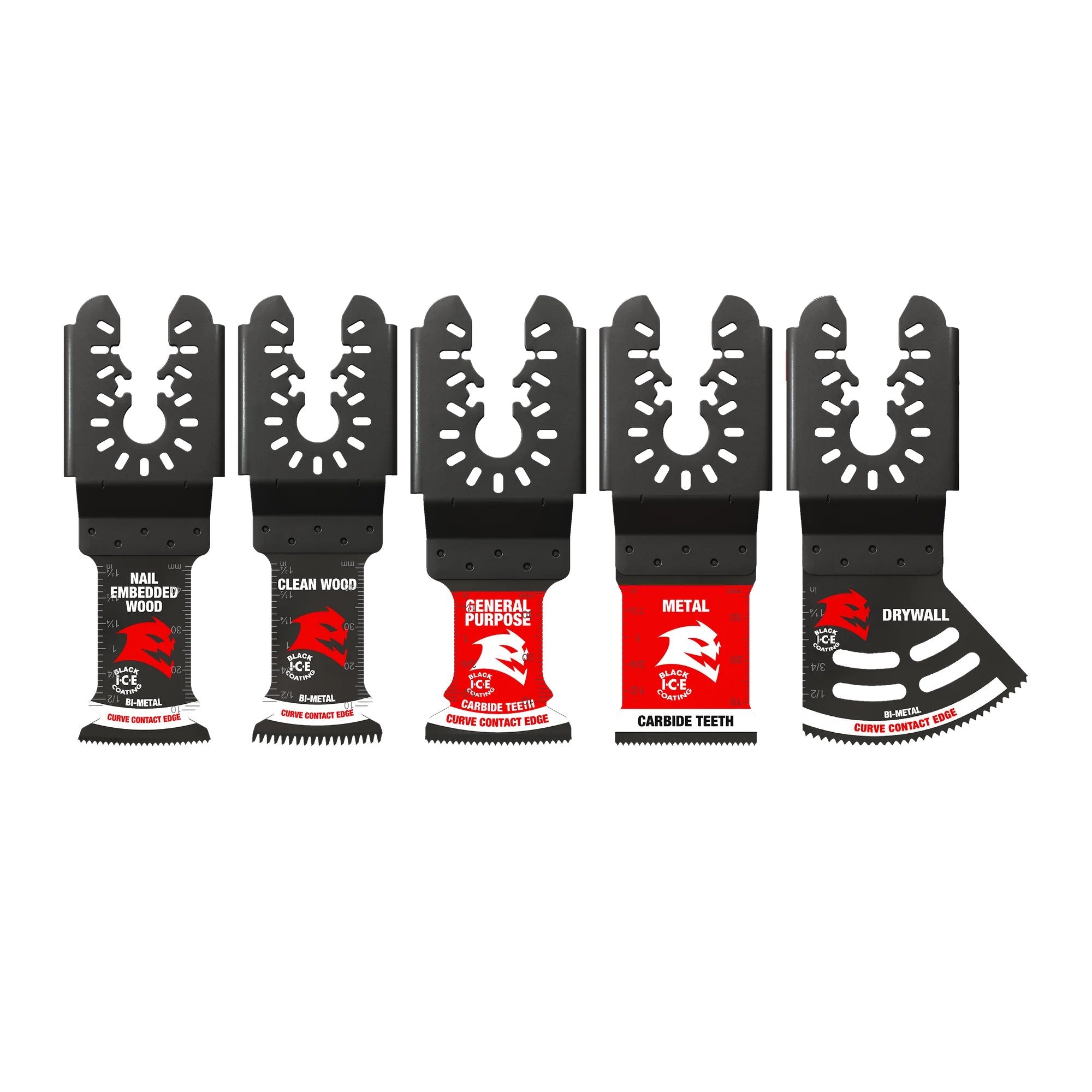 Diablo DOU5S 5-Piece Universal Fit Oscillating Multi-Tool Blade Set for Wood, Metal & Drywall Cutting - Perfect for DIY Projects, Home Renovations & Professional Use