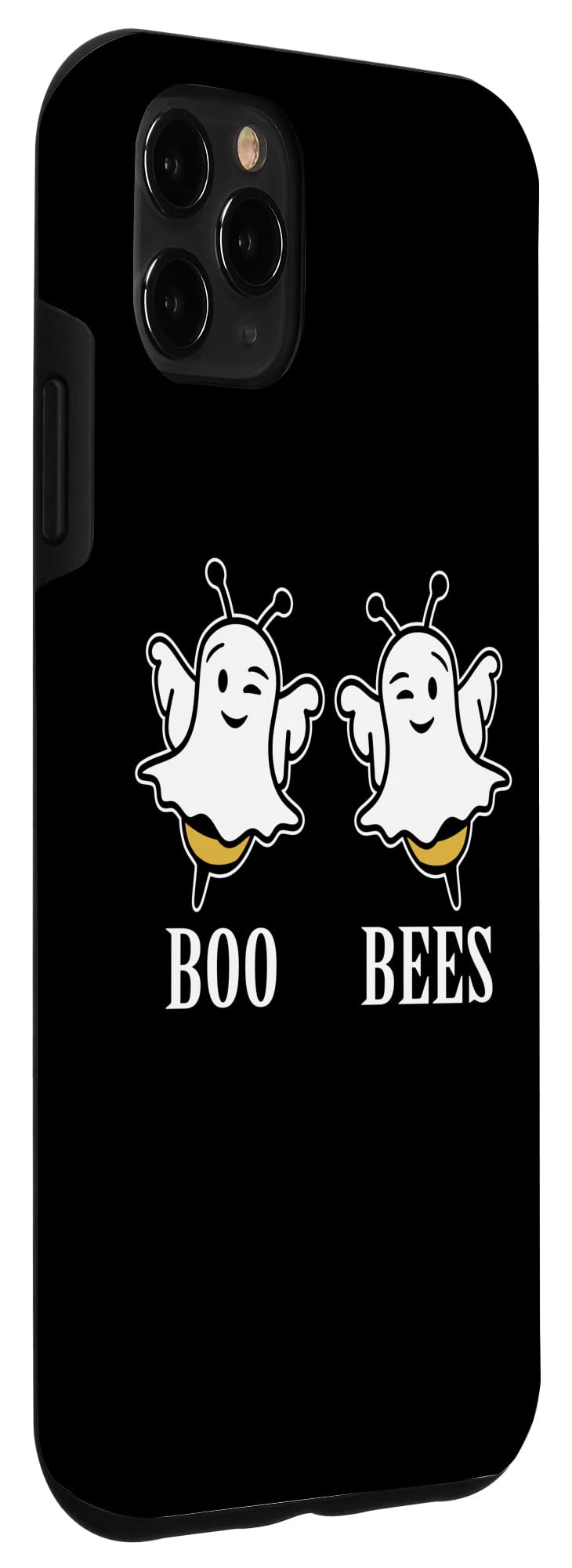 iPhone 11 Pro Max Case - Cute Ghost & Bee Couple Halloween Design | Protective Phone Cover for Couples, Best Friends | Perfect for Halloween Parties, Cosplay & Fun Outfits
