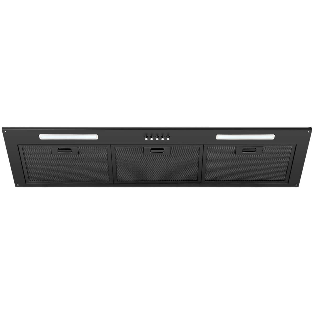 Schweigen 90cm Matte Black Undermount Rangehood with On Board Motor NAUM 9B - Premium Kitchen Ventilation for Modern Homes | Perfect for Cooking, Grilling & Smoke Removal