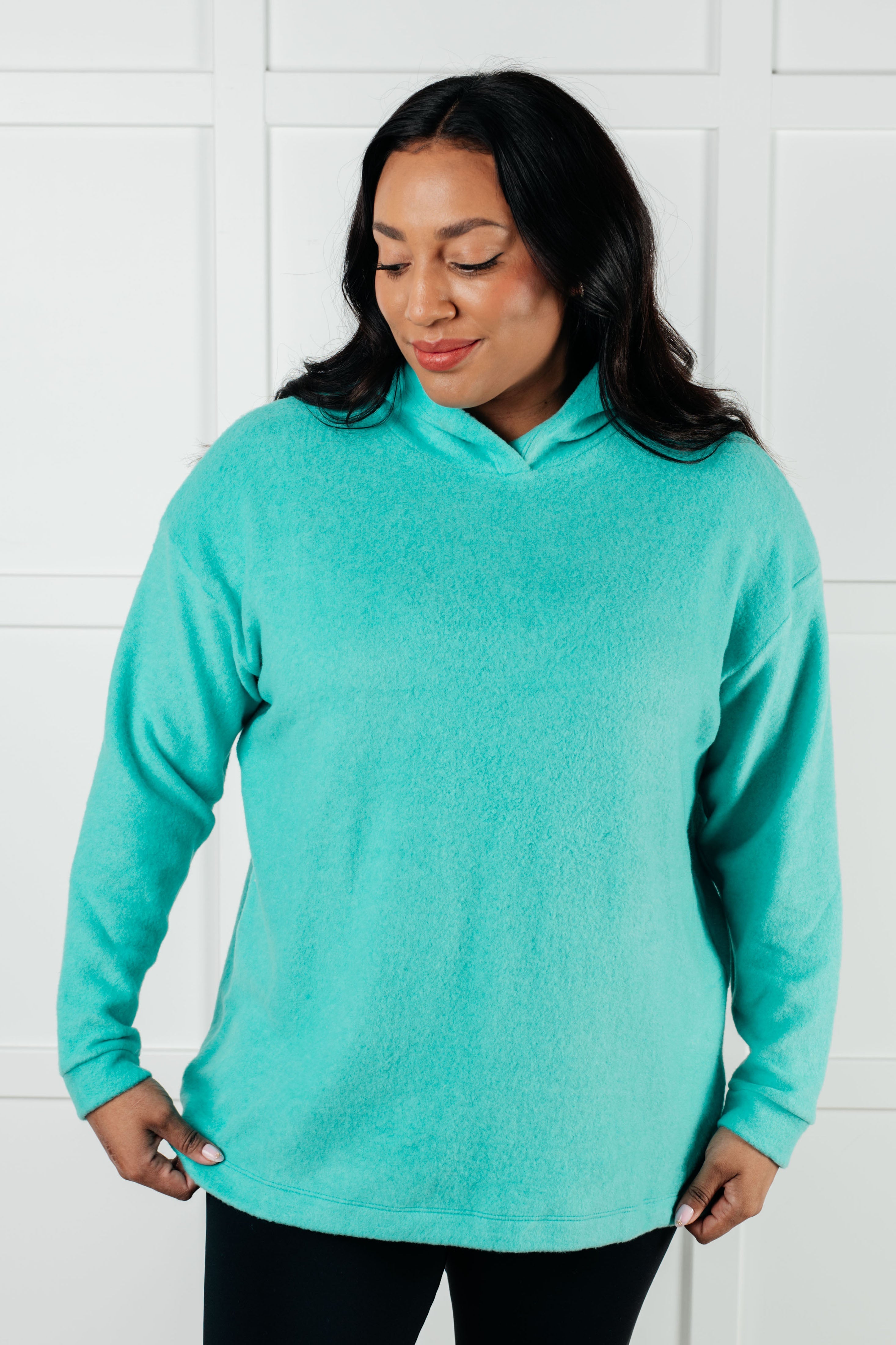 Best Turquoise Hooded Pullover for Women - Soft & Cozy Oversized Sweatshirt for Casual Wear, Lounge & Outdoor Activities