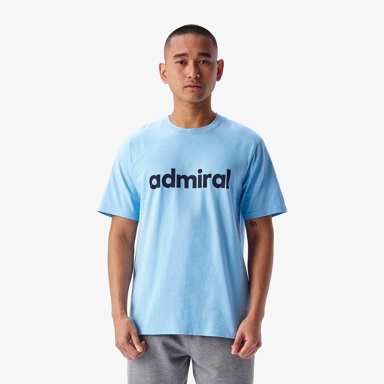 Denzell Logo T-Shirt for Men & Women - Soft Cotton Sky Blue Tee - Casual Wear, Street Style, Everyday Outfit
