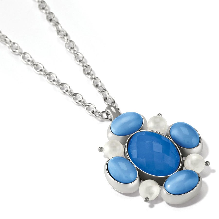 Blue Moon Pendant Long Necklace - Elegant Celestial Jewelry for Women | Perfect for Evening Parties, Date Nights & Boho Fashion