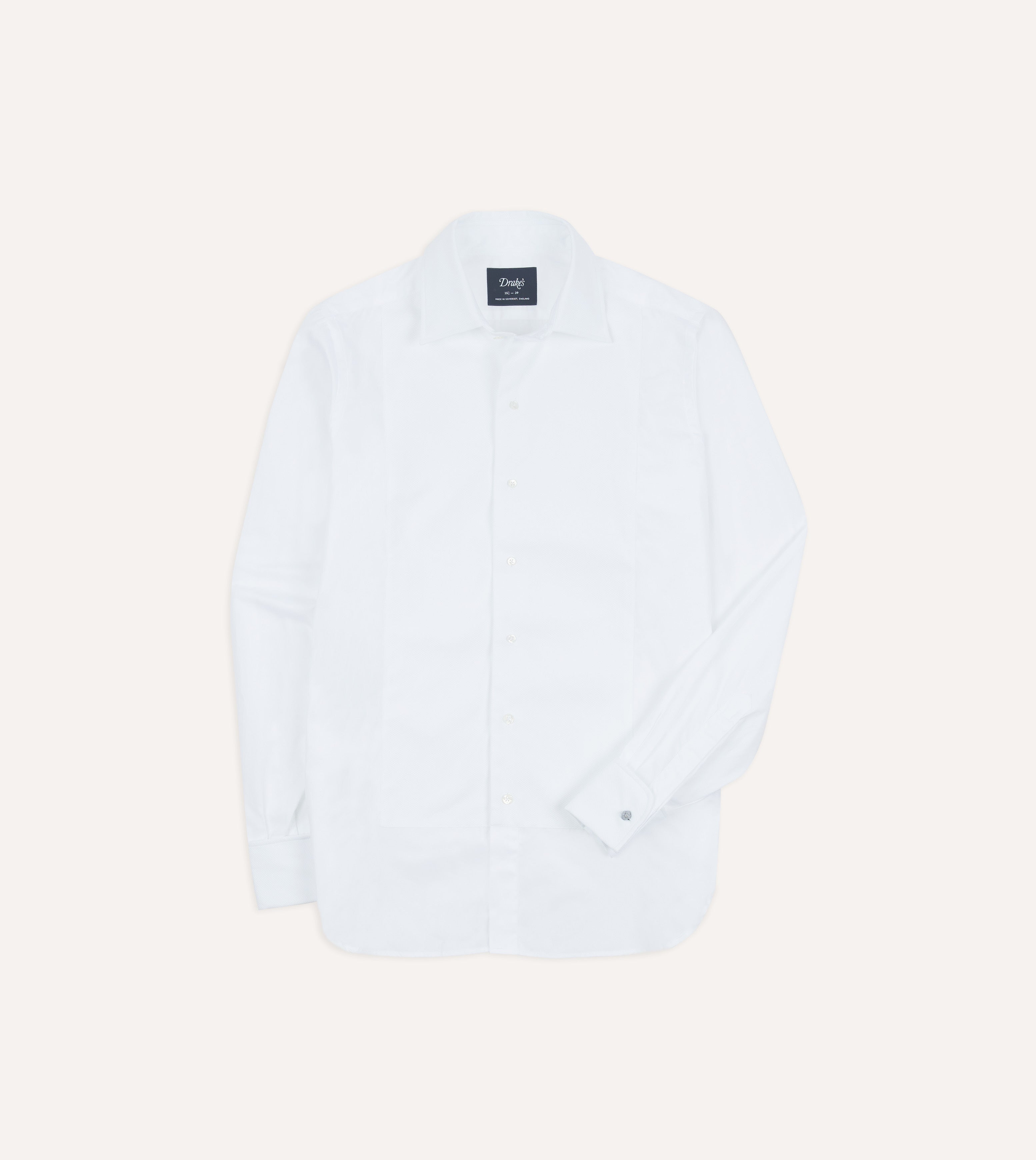 Stylish White Cotton Bib Front Dinner Shirt for Men - Perfect for Formal Events, Weddings & Evening Parties