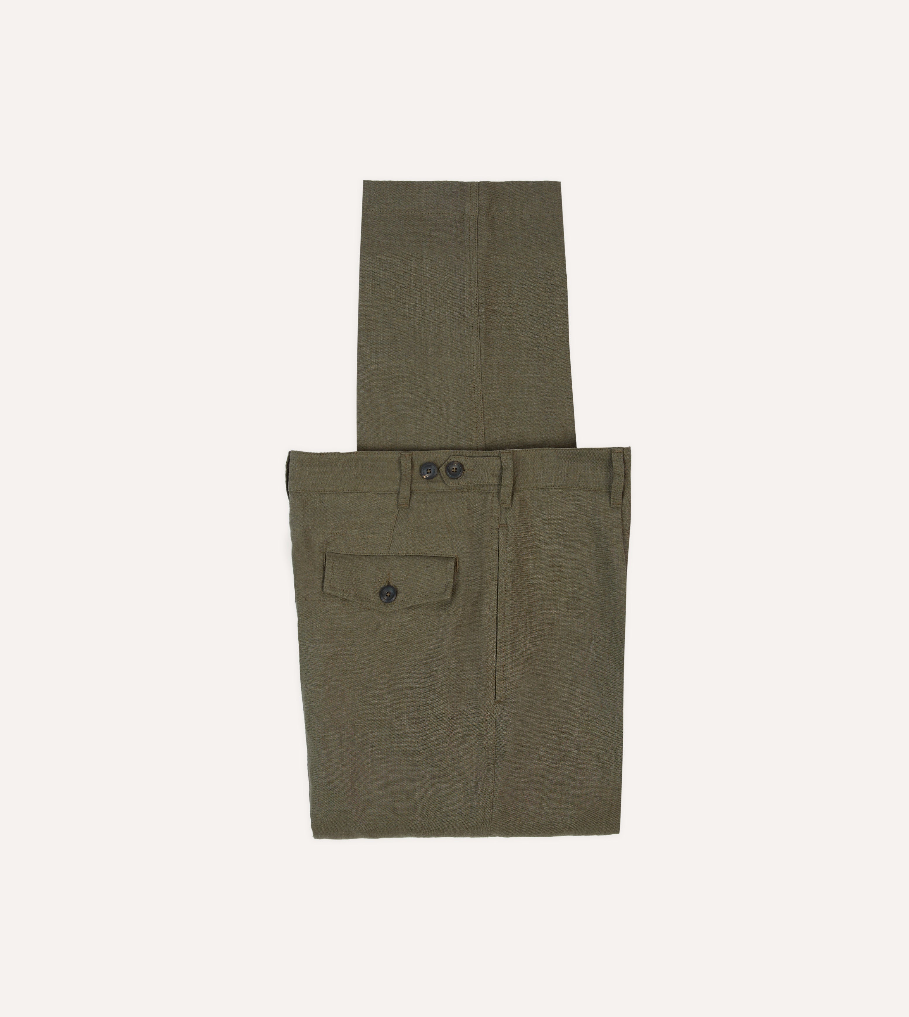 Vintage Olive Green Linen Pants for Women - Comfortable Casual Trousers for Board Games, Outdoor Activities & Everyday Wear