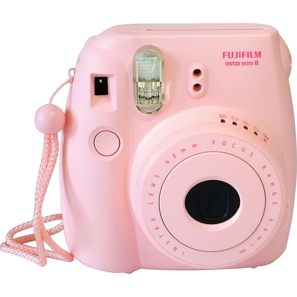 Fujifilm INSTAX Mini 8 Instant Camera - Pink | Portable Instant Film Camera for Travel, Parties & Selfies | Perfect Gift for Teens & Photography Lovers