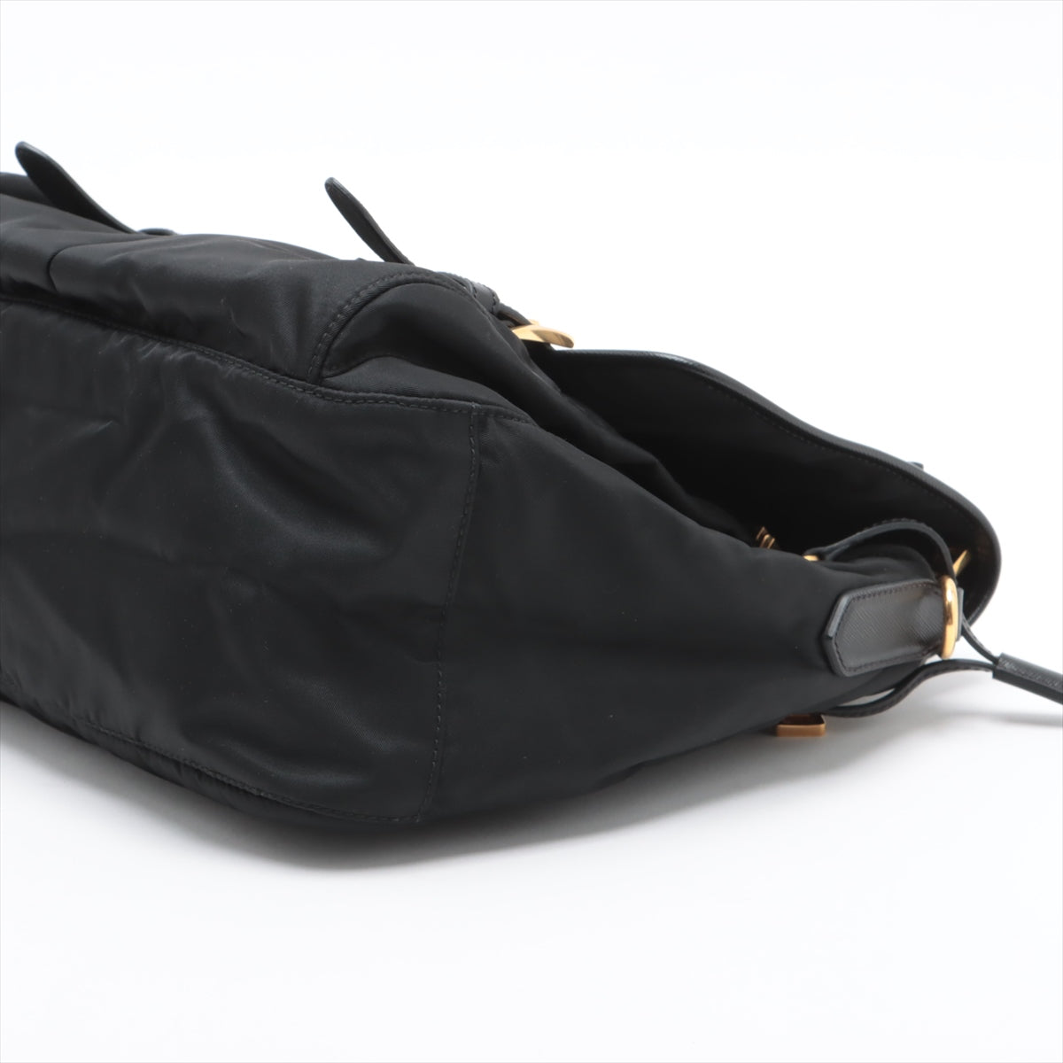 Prada Tessuto Saffiano Nylon Leather Messenger Bag for Men & Women - Black Luxury Crossbody Bag for Work, Travel & Everyday Use