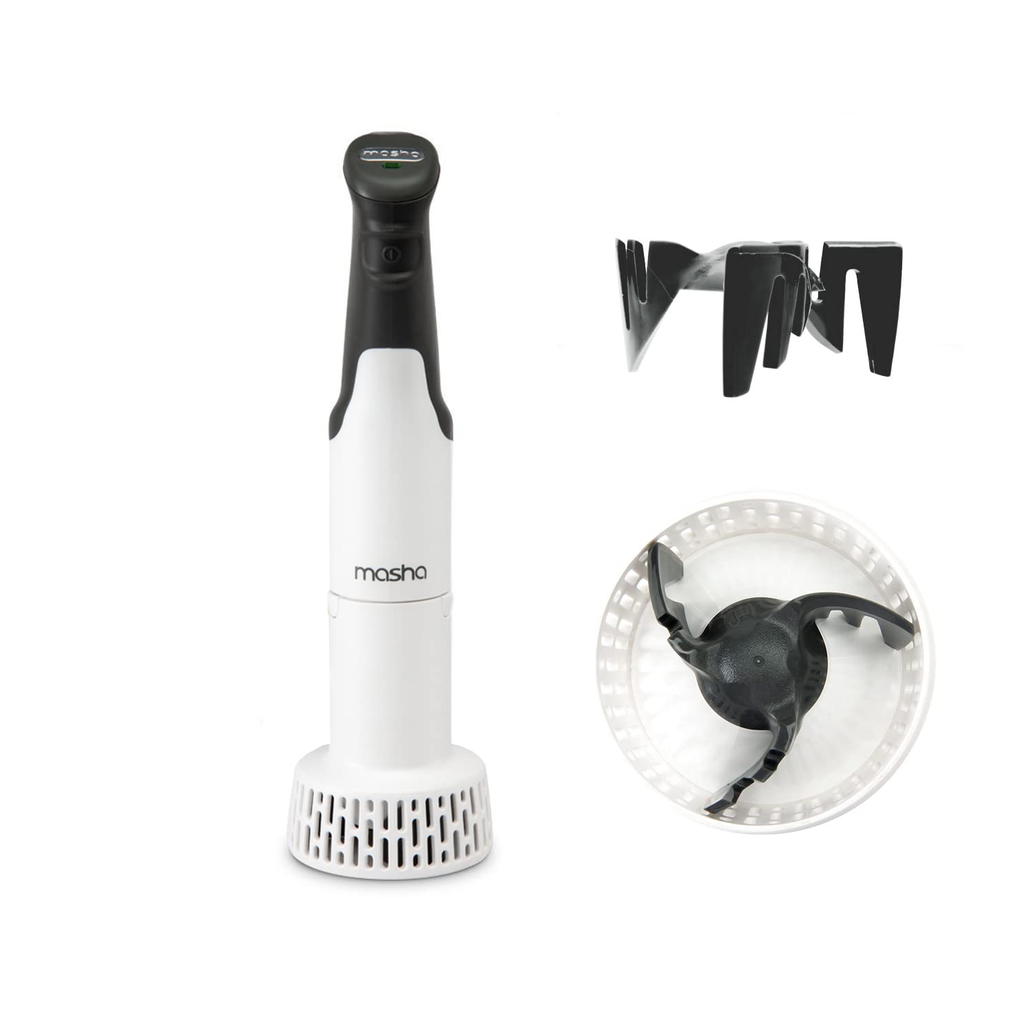 Premium Electric Potato Masher & Hand Blender - 3-in-1 Immersion Mixer for Smooth Purees, Whisking & Soup Making | Perfect for Mashed Potatoes, Baby Food & Cooking | Kitchen Essential for Home Chefs