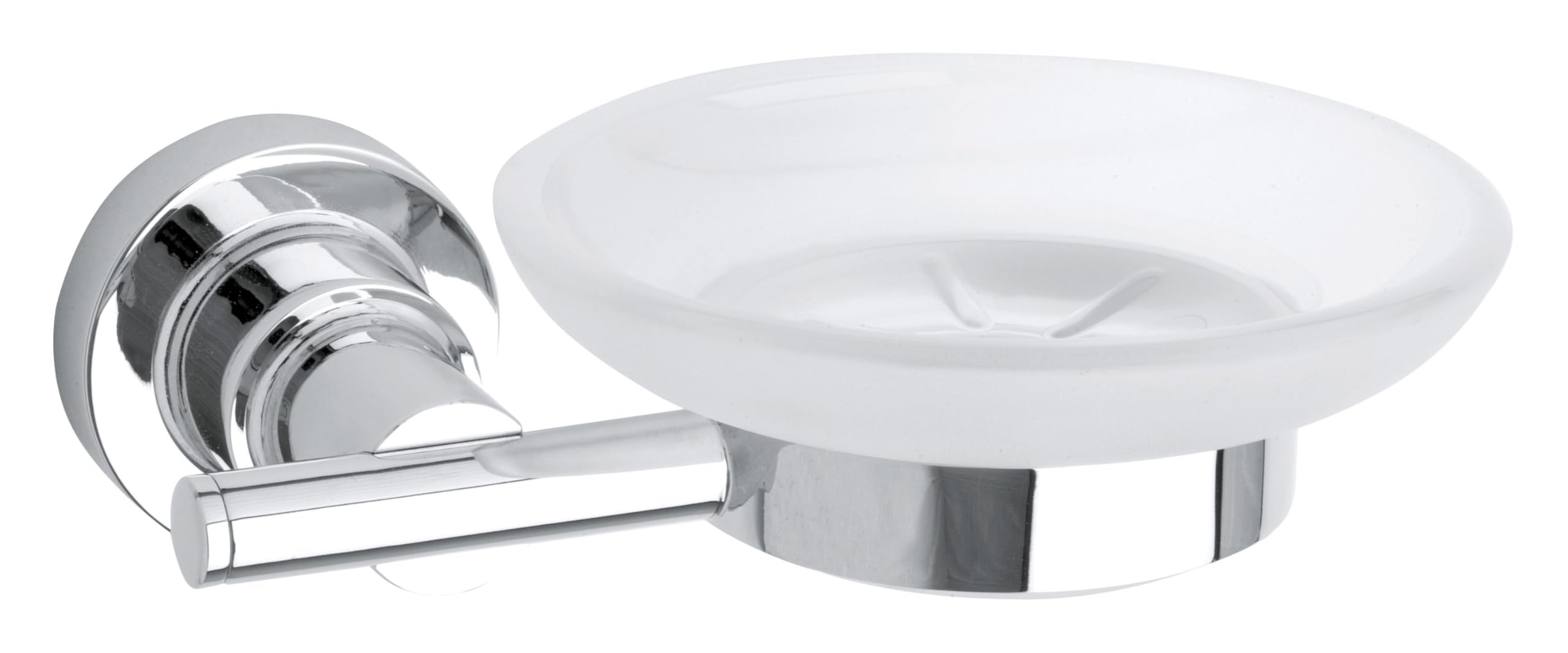 Tesa 40297-00000-00 Silver Soap Dish - Durable Stainless Steel Bathroom Organizer for Showers, Sinks & Countertops