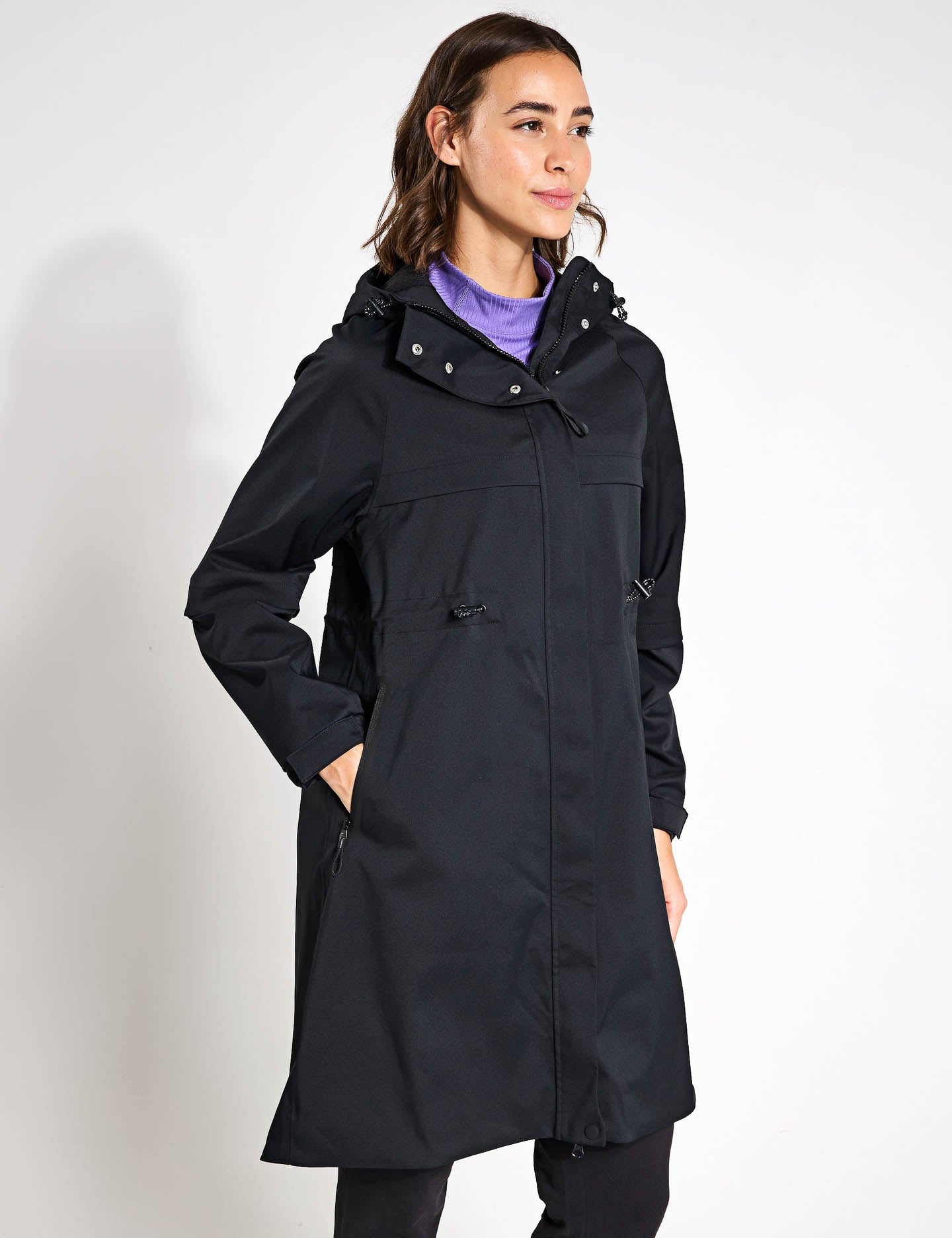 Stormwear Ultra Waterproof Hooded Parka Jacket for Men & Women - Windproof Winter Coat with Adjustable Hood - Perfect for Hiking, Camping & Outdoor Adventures (Black)