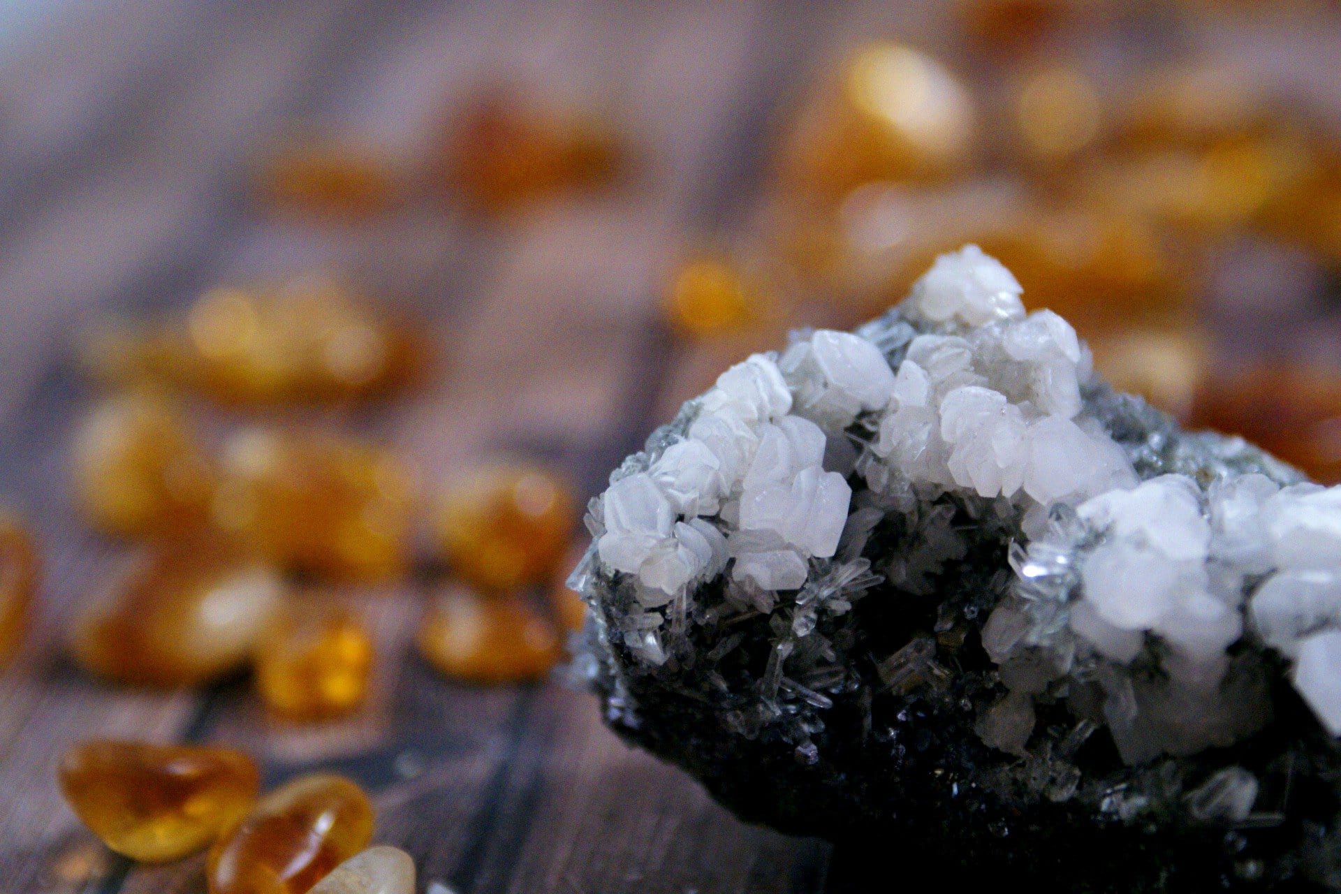 Natural Bulgarian Calcite and Galena Crystal Specimens - Healing Stones for Meditation, Energy Work & Home Decor