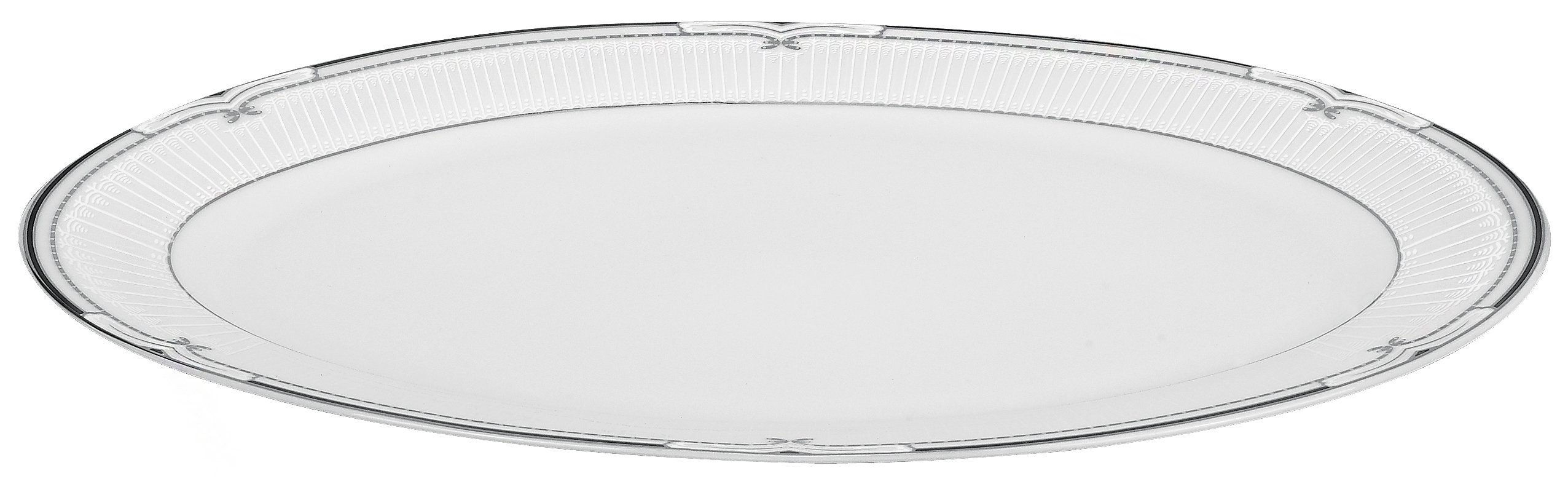 Lorren Home Trends 57-Piece Porcelain Dinnerware Set - Rio Collection, Service for 8 People, Elegant Dinner Plates, Bowls & Cups - Perfect for Family Dinners, Holiday Entertaining & Restaurant Use