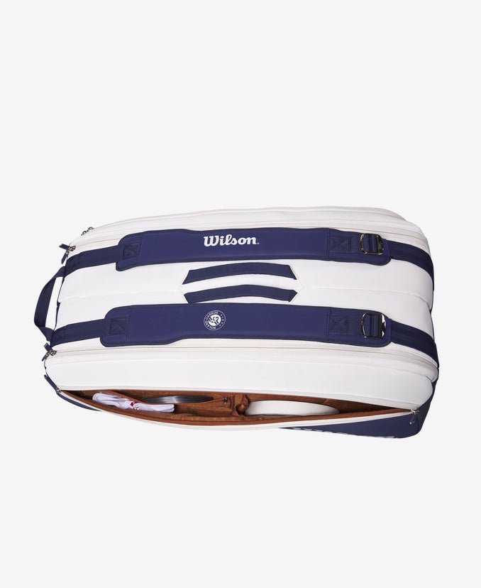 Wilson Roland Garros Super Tour 9-Pack Tennis Bag | Premium Tennis Gear for Players & Coaches | Perfect for Tournaments, Practice & Travel