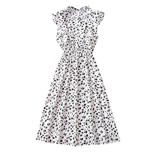 Women's Summer Short Sleeve O-Neck Party Dress - Striped Casual Dress for Beach, Vacation & Night Out (White, XL) - Perfect for Pool Parties, Date Nights & Summer Weddings