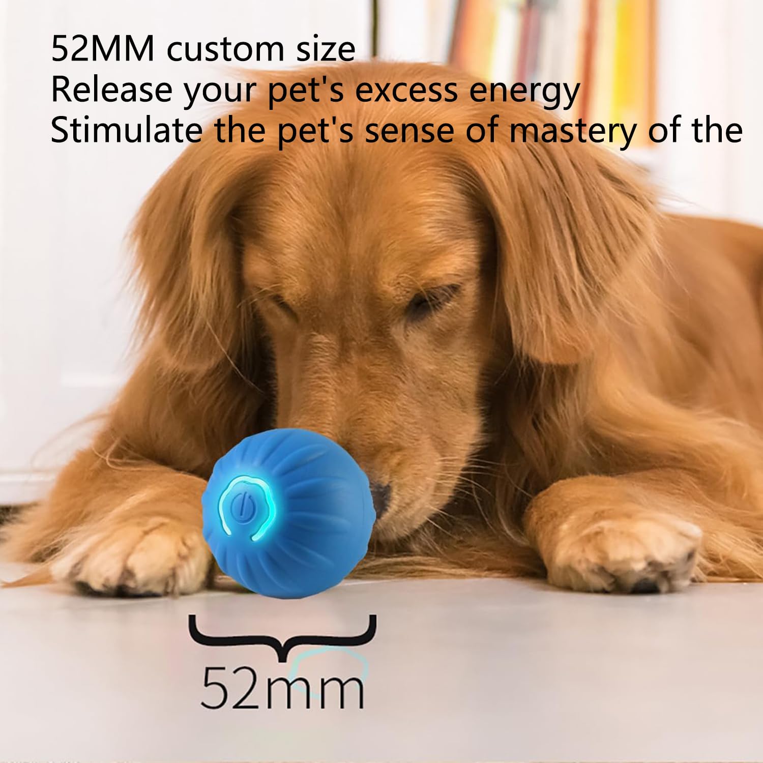Interactive Shaky Ball Dog Toy - Fun Moving & Shaking Pet Toy for Dogs & Cats - Durable Chew-Proof Design - Perfect for Indoor & Outdoor Play (Blue)