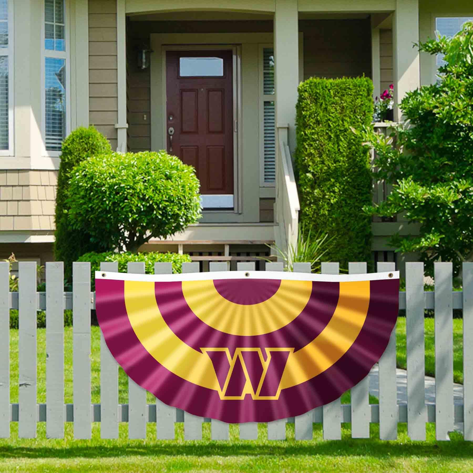 Washington Commanders NFL Bunting Pleated Fan Banners - Team Spirit Decor for Game Day, Tailgating & Home Decor
