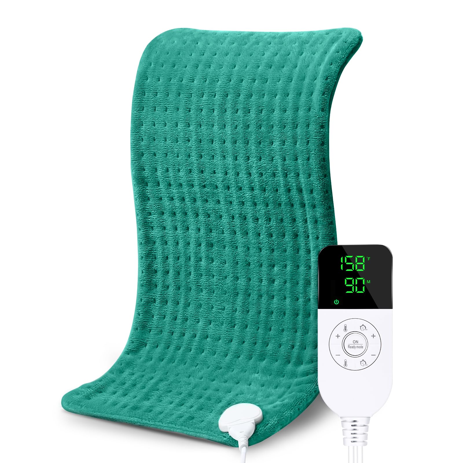 NOWWISH Electric Heating Pad for Back Pain Relief & Muscle Cramps - Moist Heat Therapy with Auto Shut Off - 12