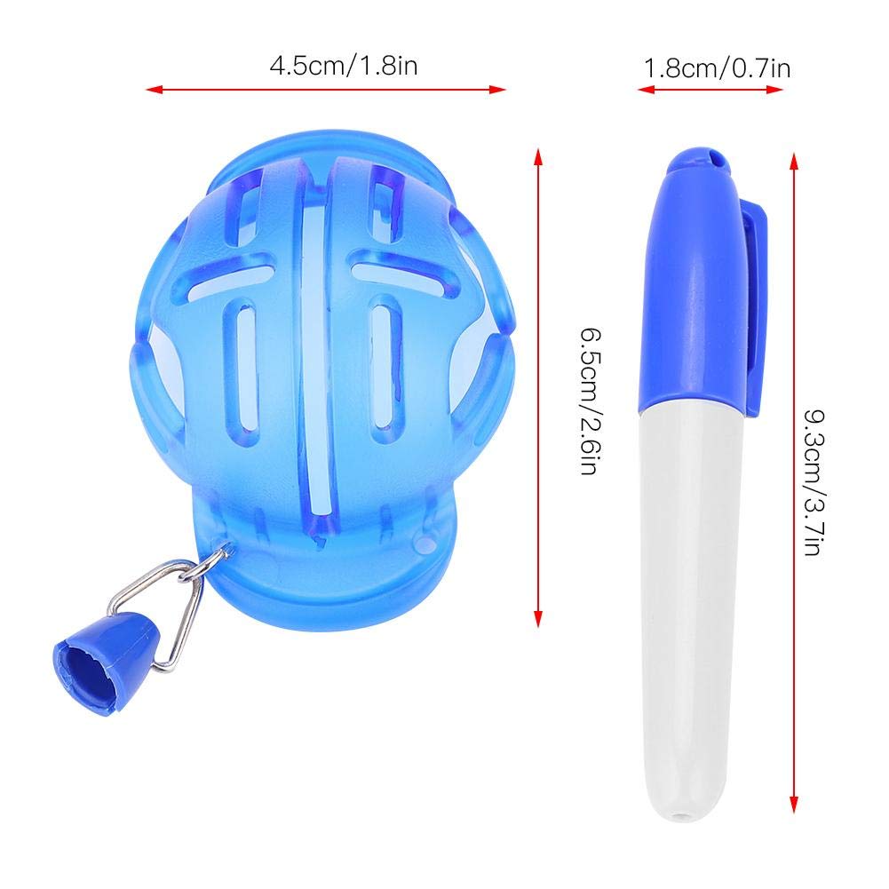 Keenso Golf Ball Marker & Alignment Tool Kit with Pens, Template Liner for Putting Practice – Perfect for Improving Accuracy on the Green (Blue)