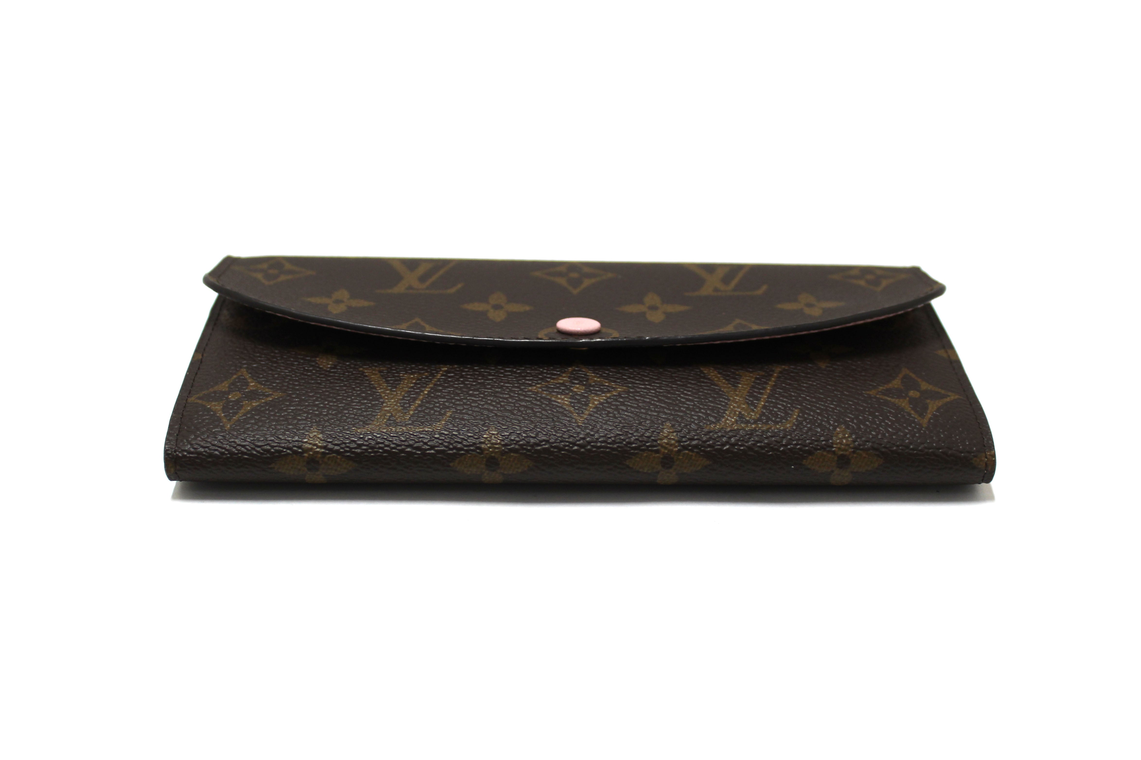Authentic Louis Vuitton Emilie Wallet - Monogram Canvas Rose Pink Women's Compact Wallet for Everyday Use & Luxury Fashion Accessory