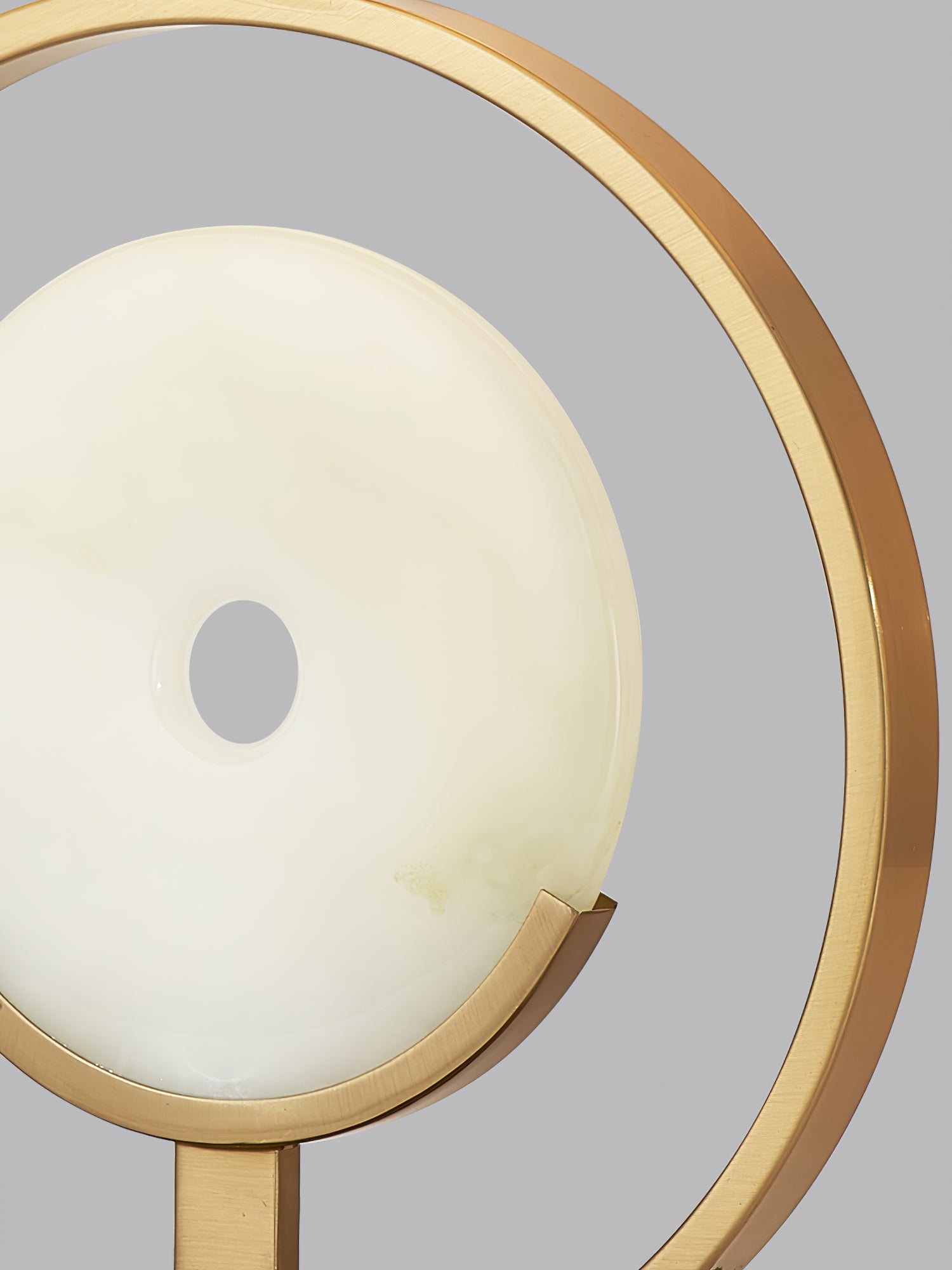 Elegant Marble Circle Desk Lamp - Modern LED Table Light for Home Office, Bedroom, and Study Room - Perfect for Reading, Working, and Decor