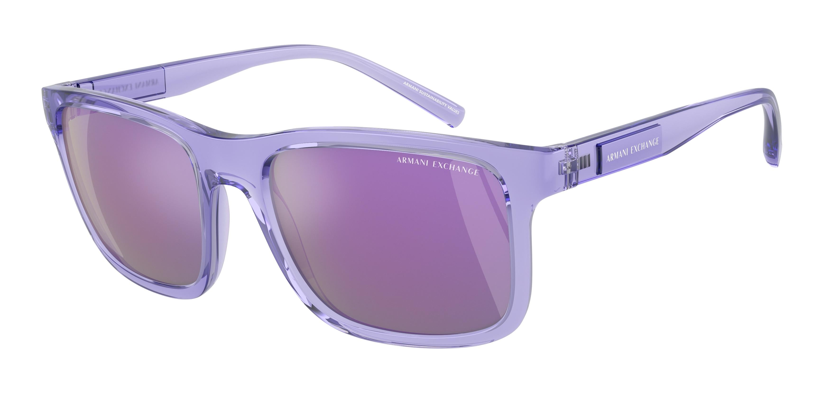 Armani Exchange 4145S Polarized Sunglasses for Men & Women - UV Protection, Fashion Aviator Style - Perfect for Driving, Beach & Outdoor Activities
