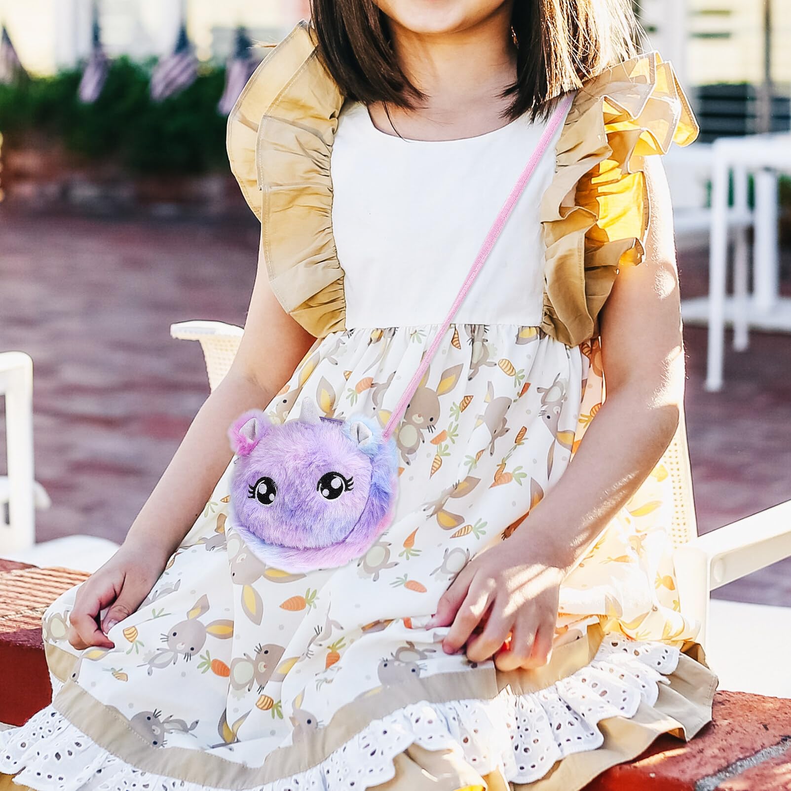 VALICLUD Unicorn Purse for Girls 4-6 Years - Cute Unicorn Wallet for Kids with Zipper Closure - Perfect for Birthday Gifts, School, and Playtime