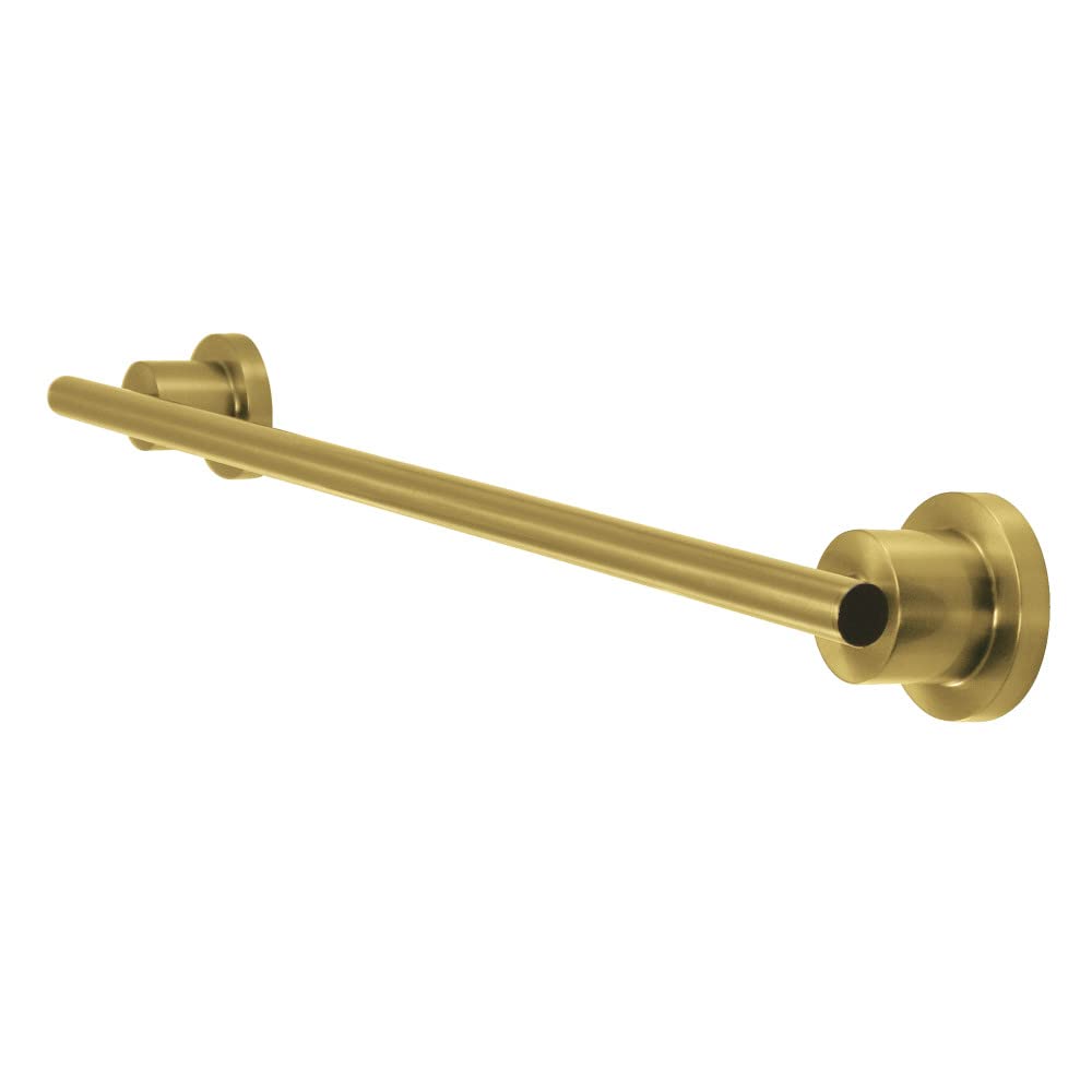 Kingston Brass BA8211BB Concord 24-Inch Brushed Brass Towel Bar - Bathroom & Spa Decor for Modern Homes
