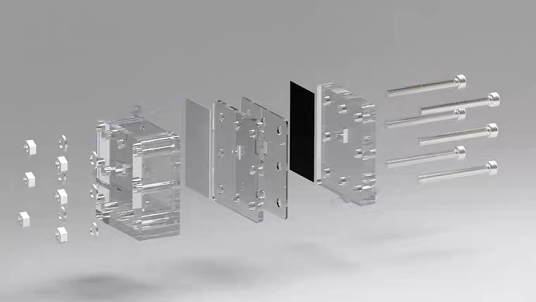 High-Capacity Zinc Air Testing Device | Sealed Transparent Metal Air Battery Reactor | Non-Circulating Electrolytic Cell (1cm² Reaction Area) for Laboratory Research & Battery Development